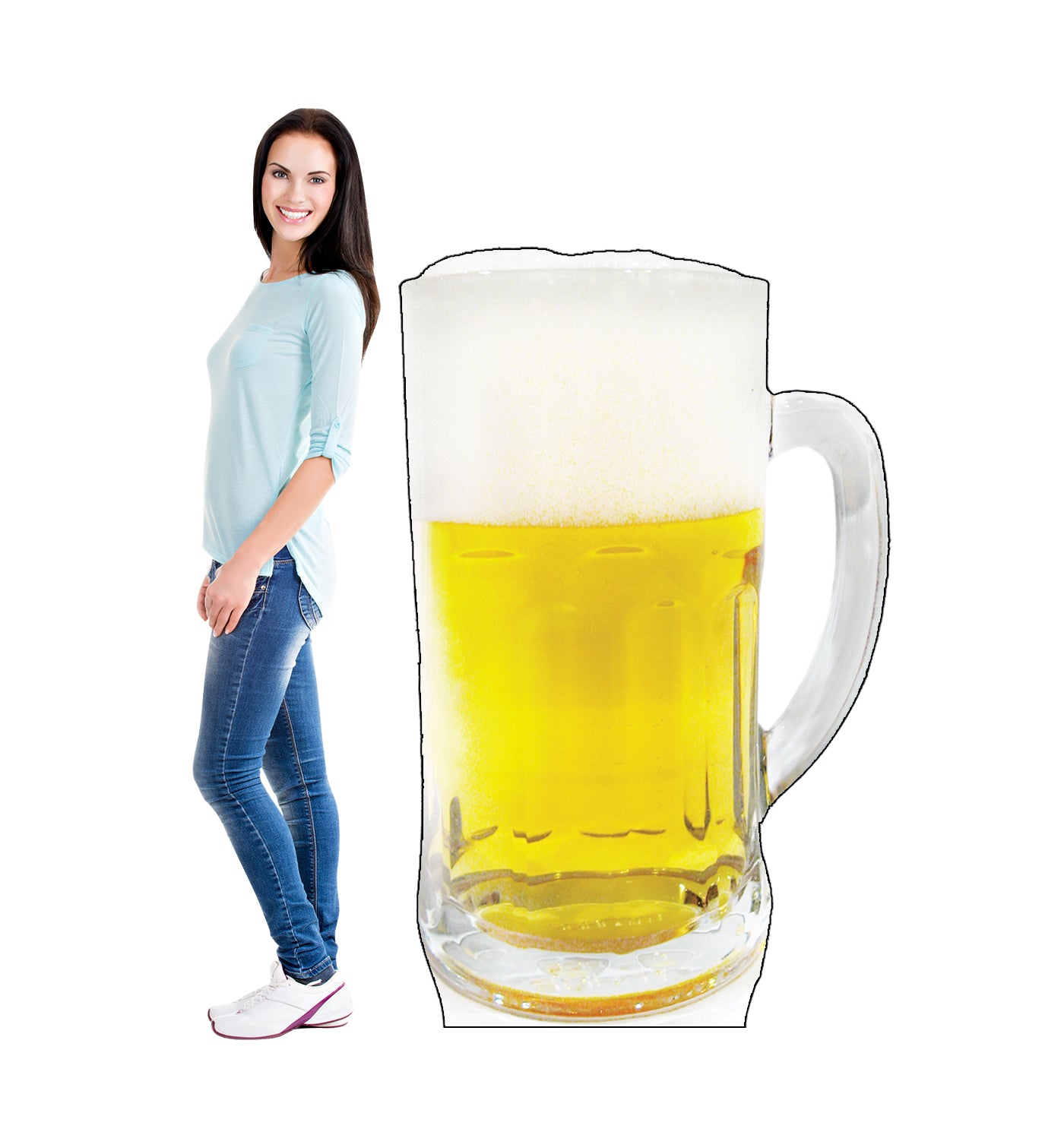 Life-size Beer Mug Cardboard Standup | Cardboard Cutout - All Cutouts