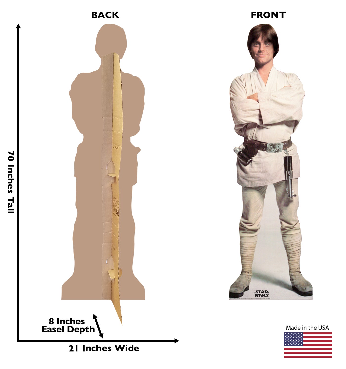 Luke Skywalker Talking Standing Life-Size Cardboard Cutout - All Cutouts