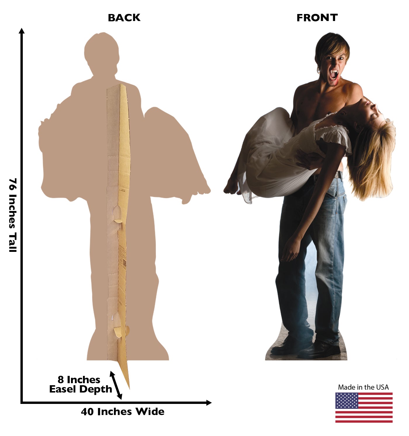 Life-size Vampire Bite Cardboard Standup | Cardboard Cutout - All Cutouts