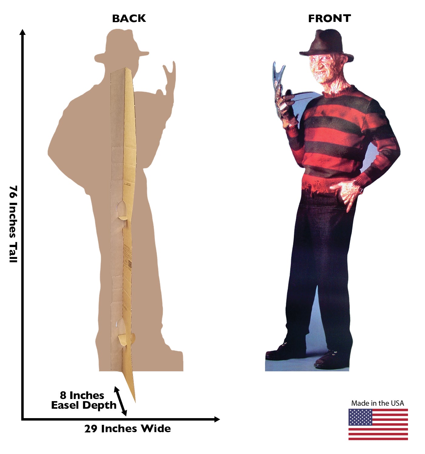 Freddy Krueger Nightmare on Elm Street Cardboard Cutout - All Cutouts