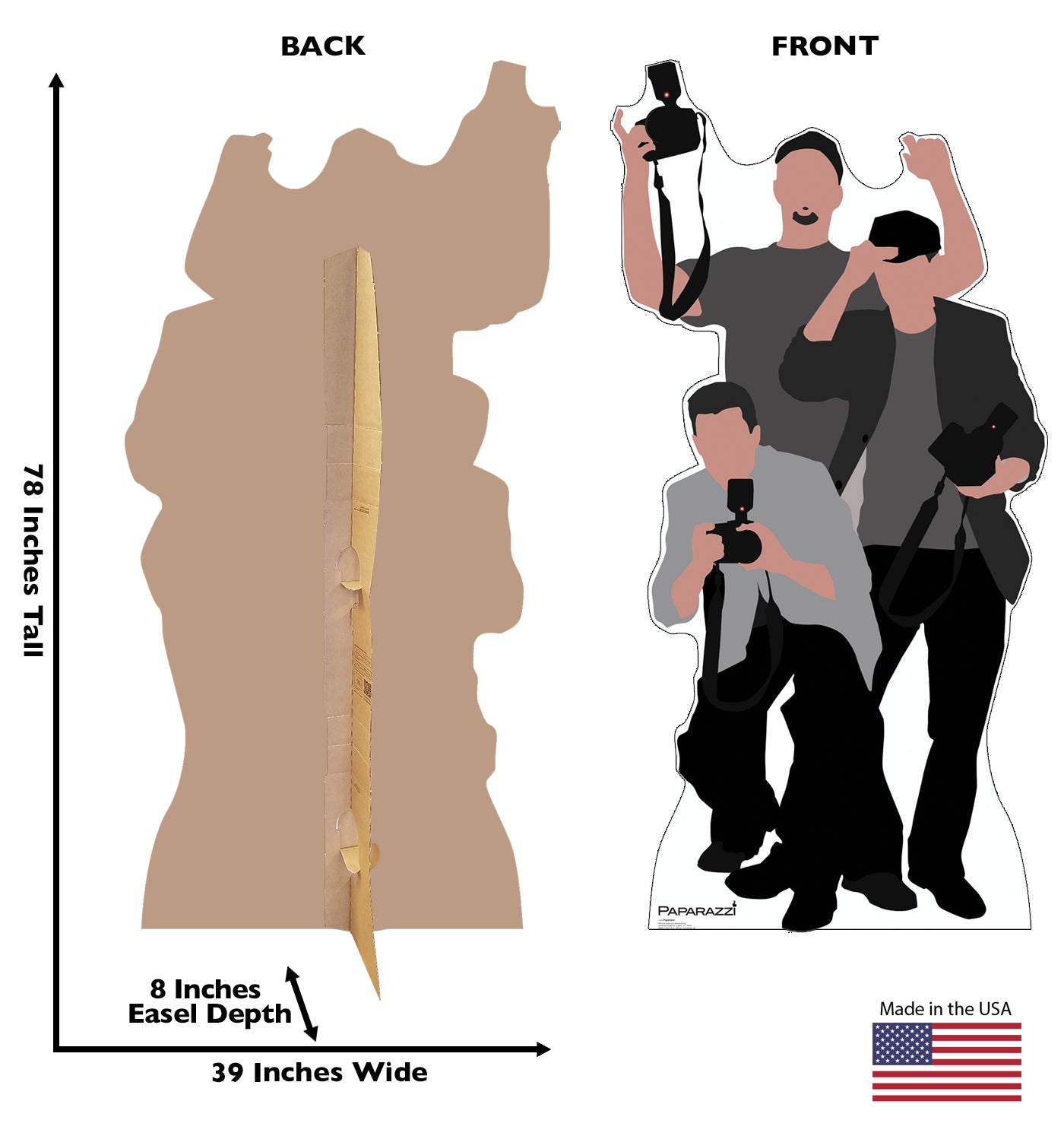 Life-size Paparazzi Cardboard Standup | Cardboard Cutout - All Cutouts