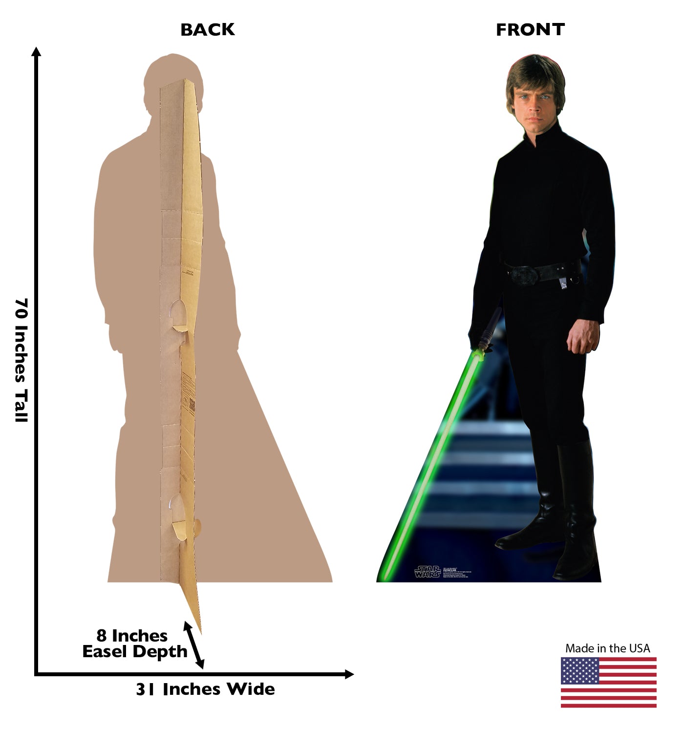 Life-size Luke Skywalker Cardboard Cutout - All Cutouts