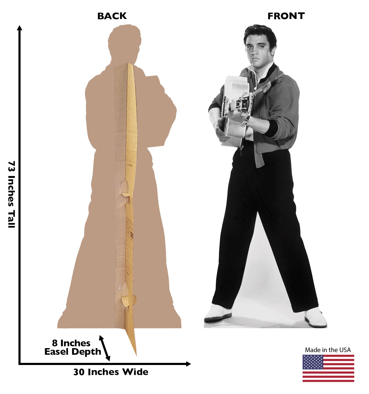 Life-size Elvis Presley-Guitar Cardboard Cutout - All Cutouts
