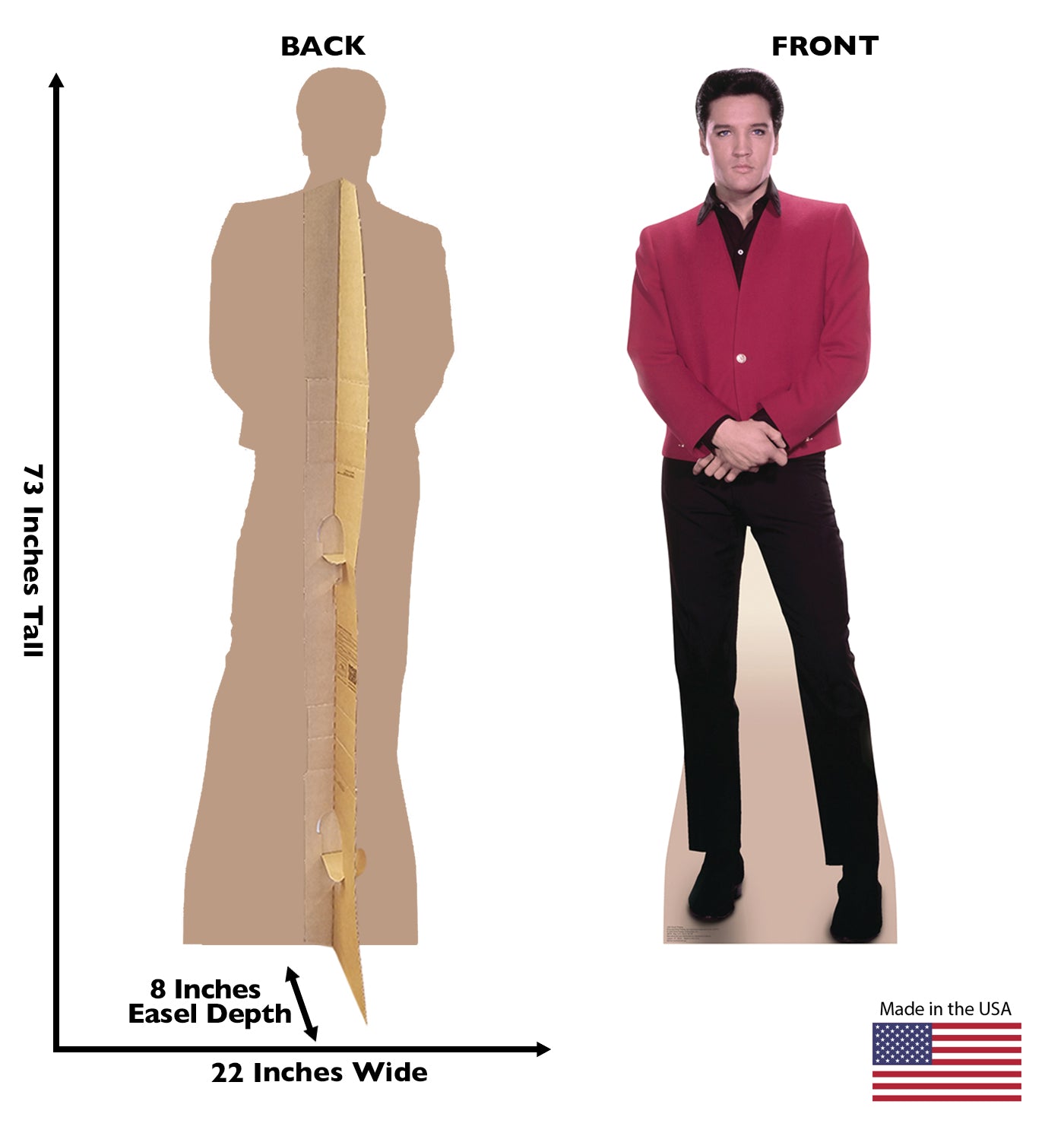 Elvis Red Jacket Life-Size Cardboard Cutout - All Cutouts