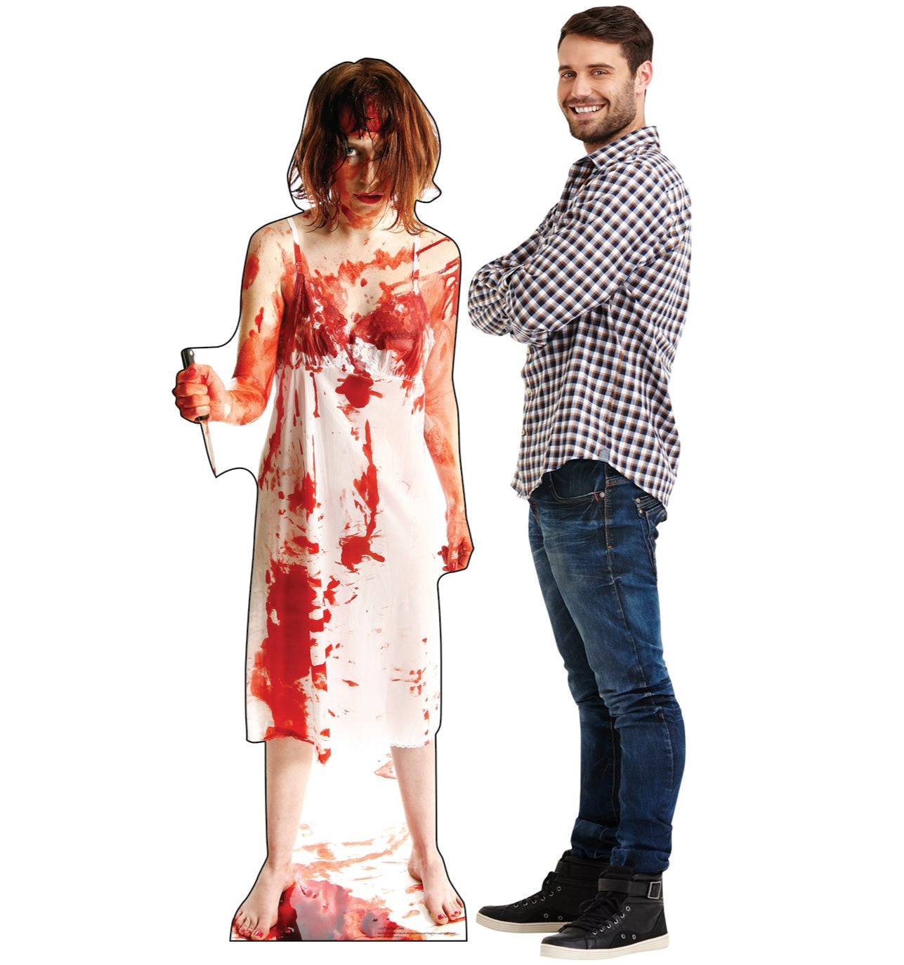 Life-size Psycho Lady Cardboard Cutout Standee - All Cutouts