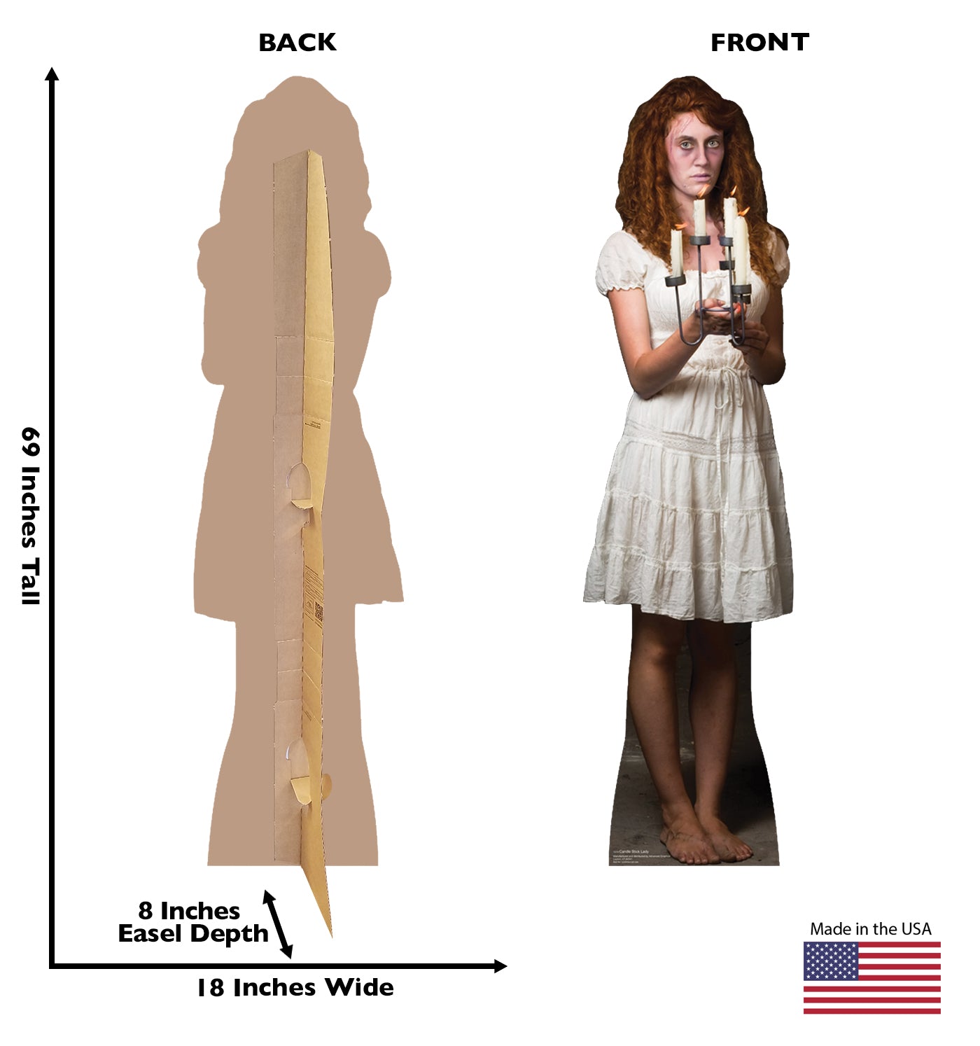 Life-size Candlestick Lady Cardboard Cutout - All Cutouts