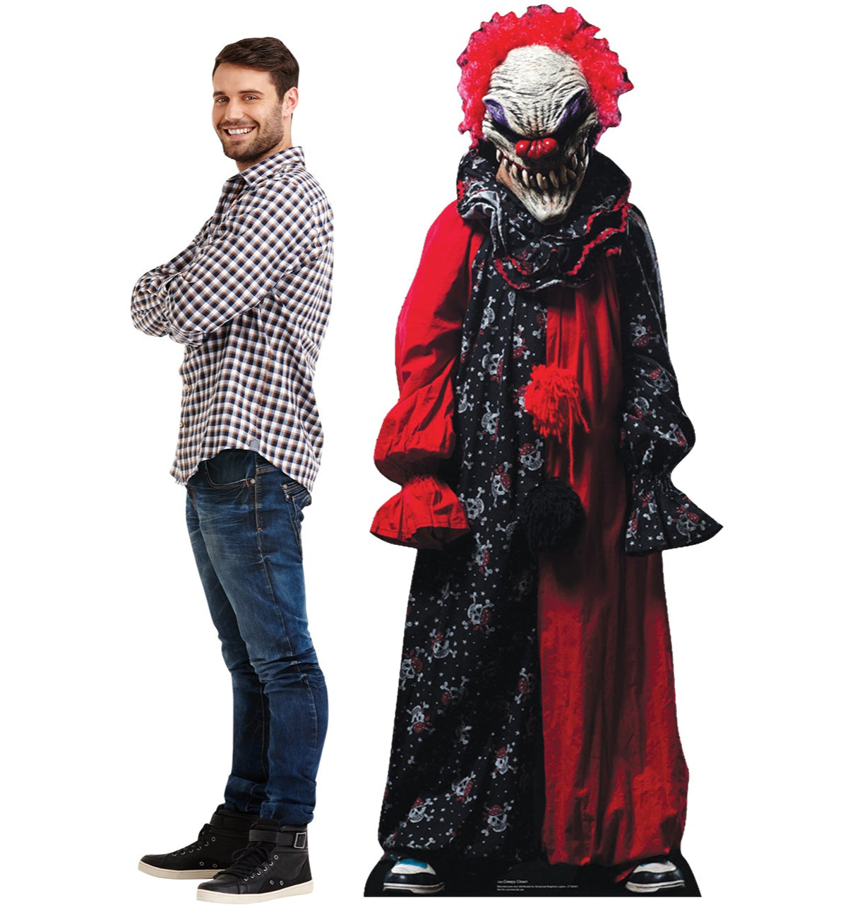 Life-size Creepy Clown Cardboard Cutout Standee - All Cutouts
