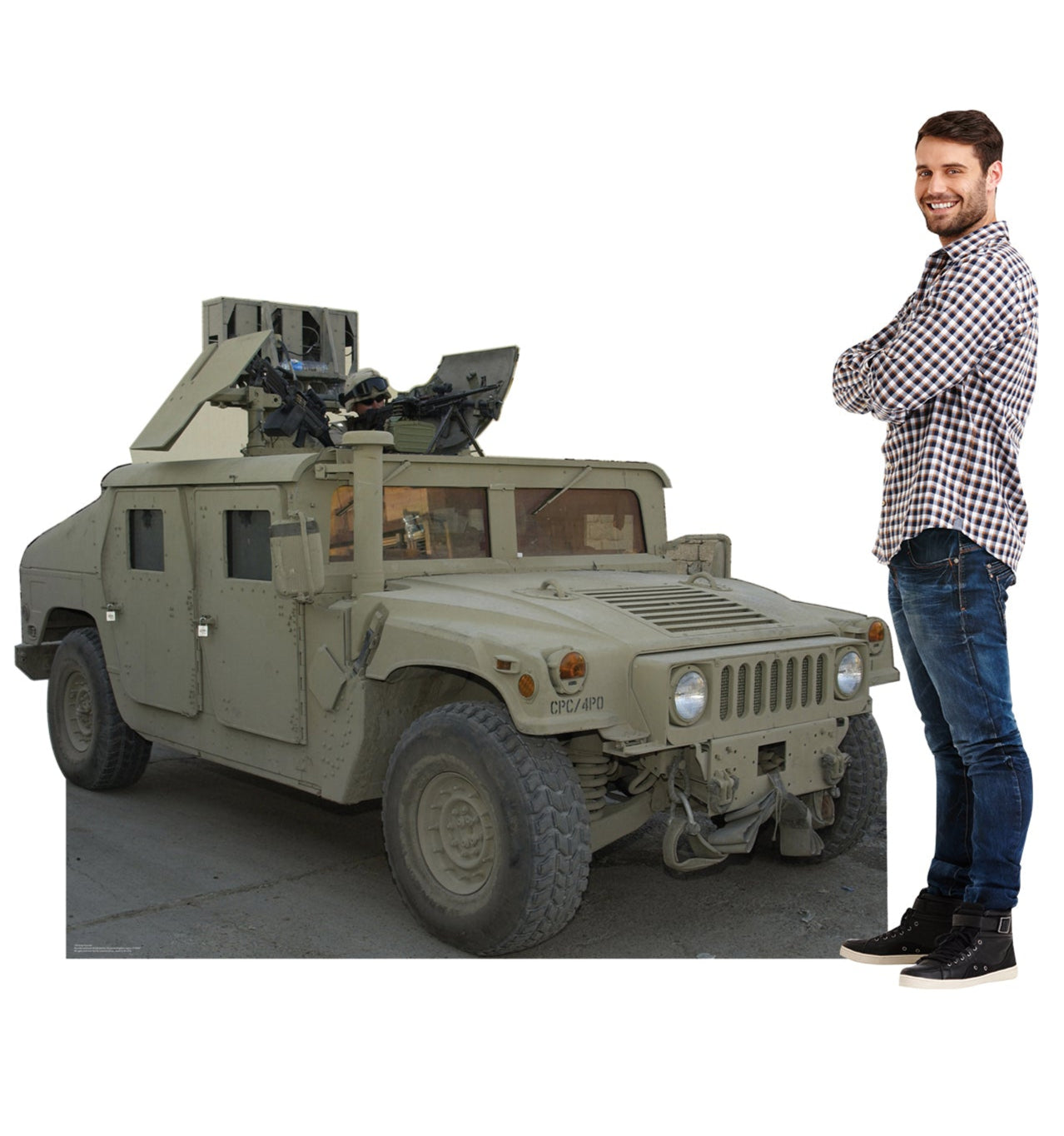 Life-size Army Hummer Cardboard Standup | Cardboard Cutout - All Cutouts