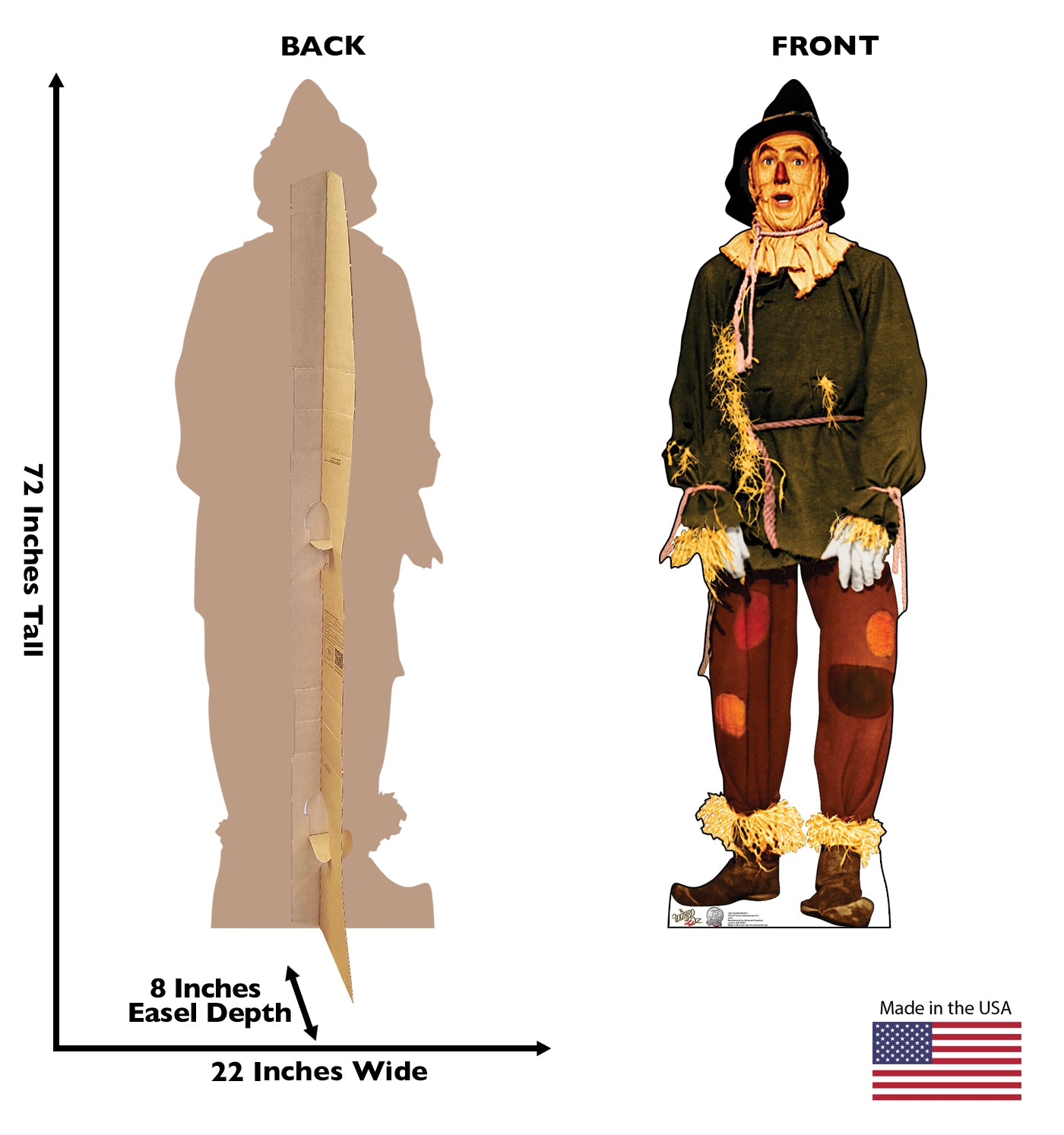 Life-size Scarecrow Wizard of Oz 75th Anniv Cardboard Cutout - All Cutouts