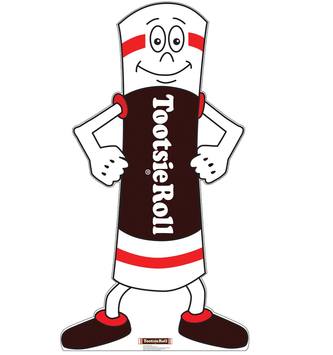 Life-size Tootsie Roll Man Cardboard Standup - All Cutouts