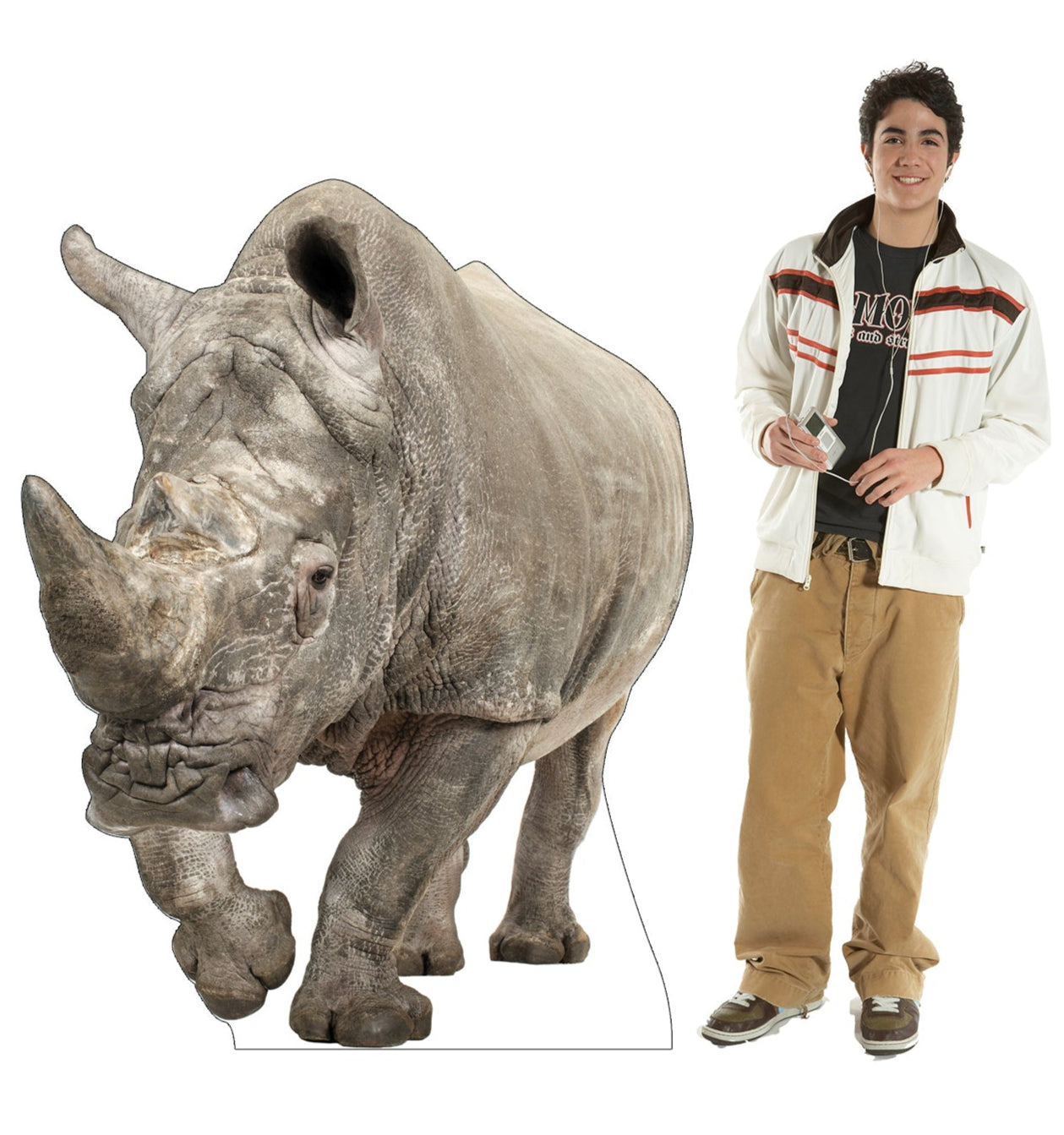 Life-size White Rhinoceros Cardboard Cutout - All Cutouts