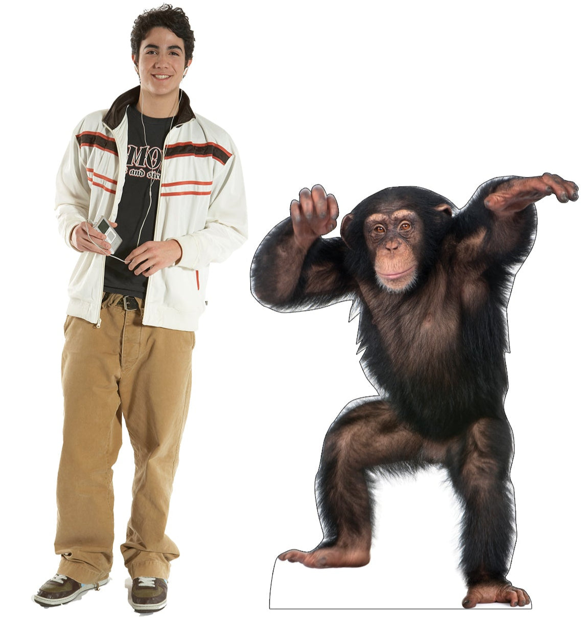 Life-size Young Chimpanzee Cardboard Cutout Standee - All Cutouts