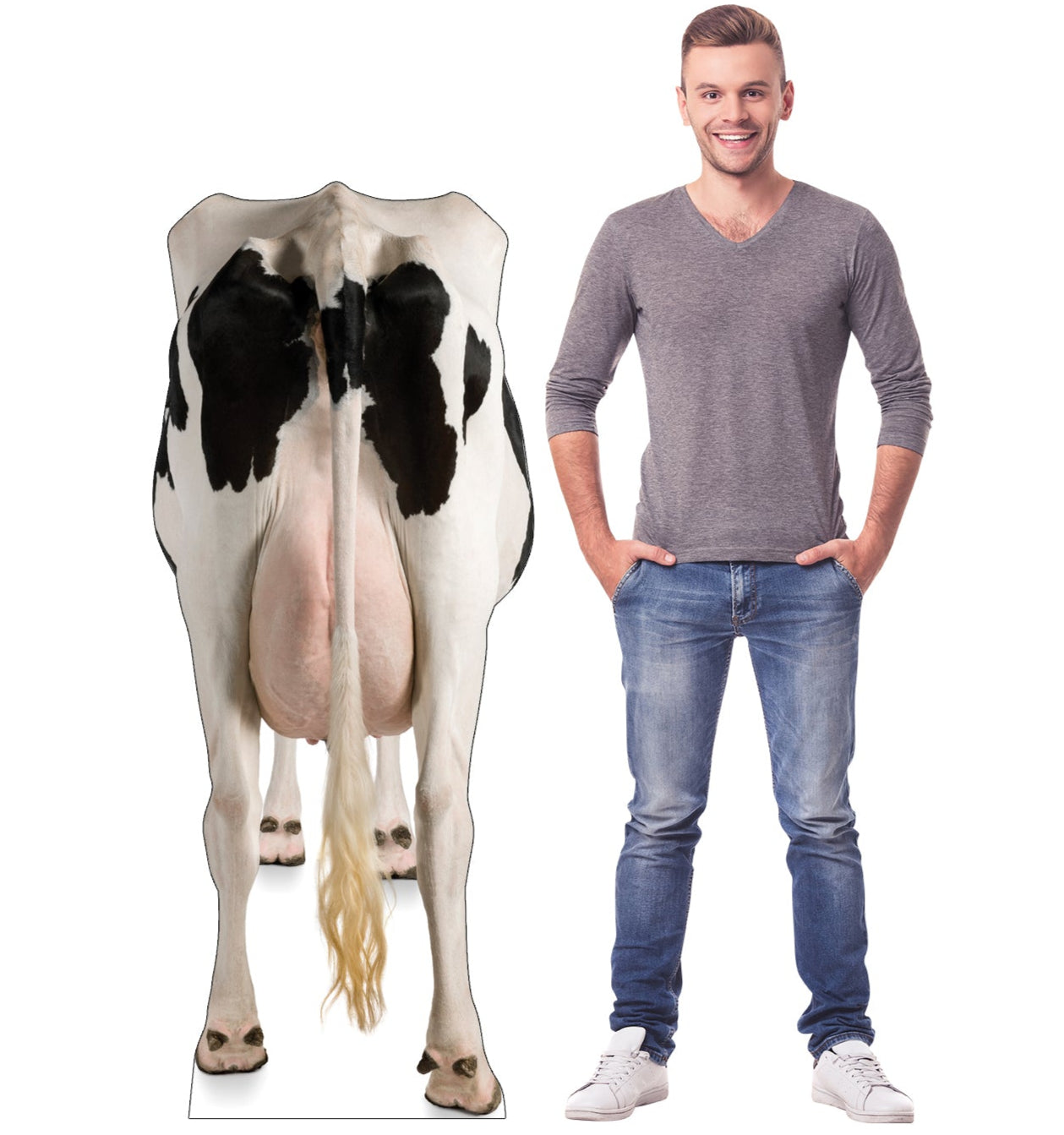 Life-size Cow's Rear Cardboard Cutout Standee - All Cutouts