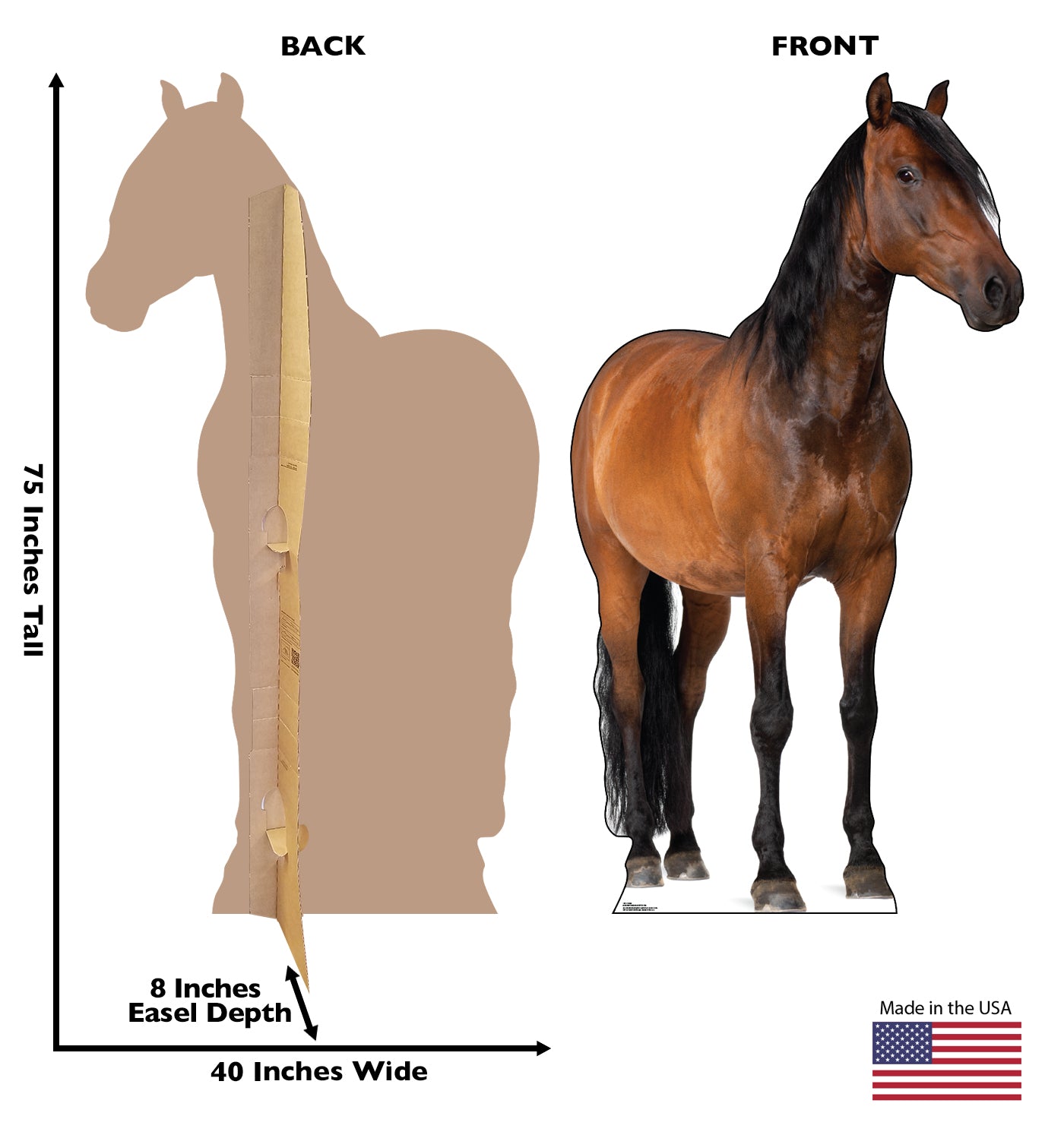 Life-size Horse 2 Cardboard Cutout - All Cutouts