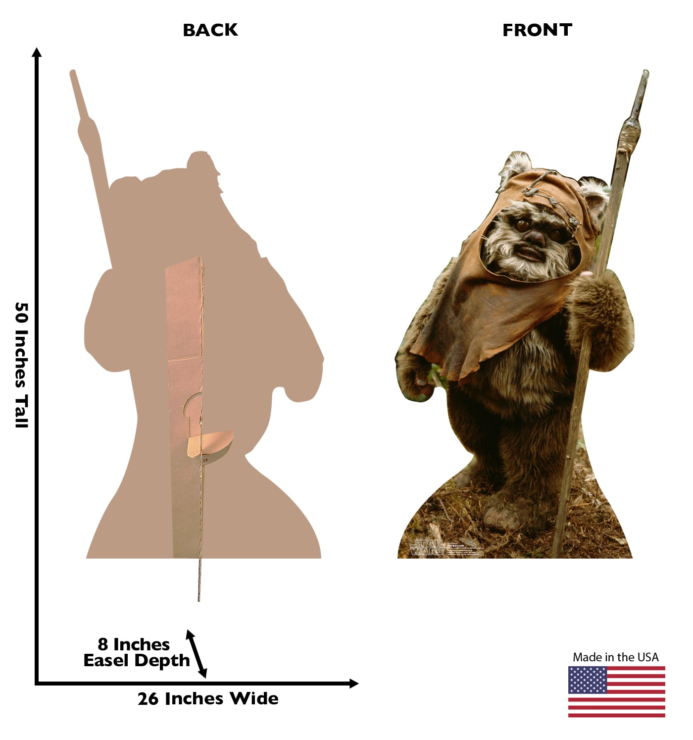 Wicket Ewok Life-Size Cardboard Cutout Standee - All Cutouts