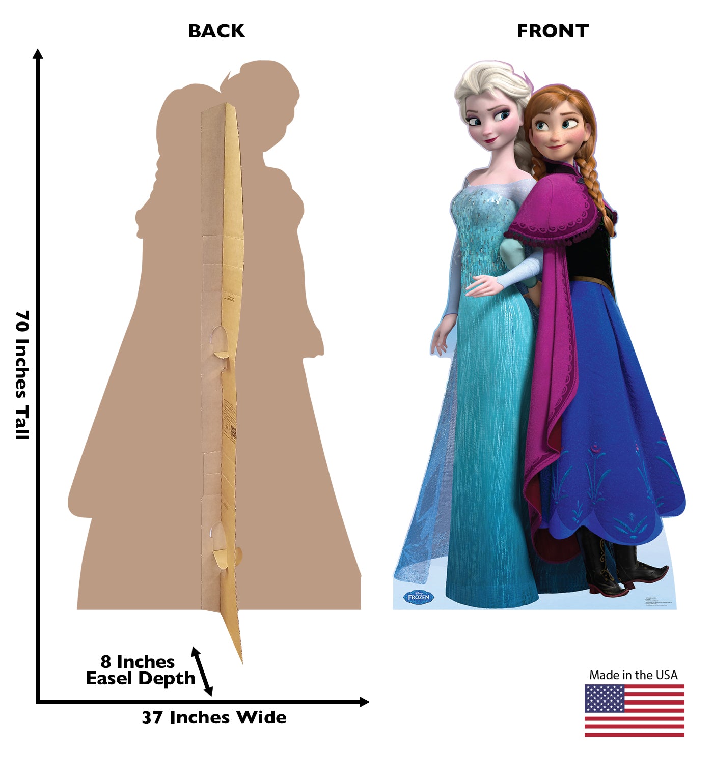 Life-size Elsa and Anna Disney's Frozen Cardboard Cutout - All Cutouts