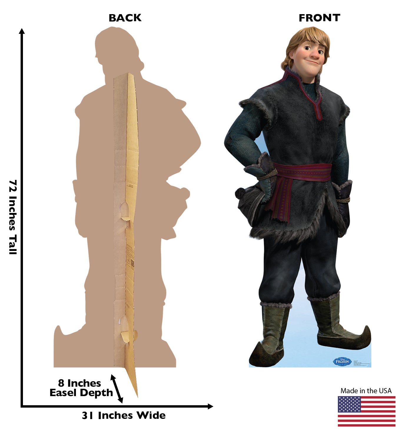 Life-size Kristoff - Disney's Frozen Cardboard Cutout - All Cutouts