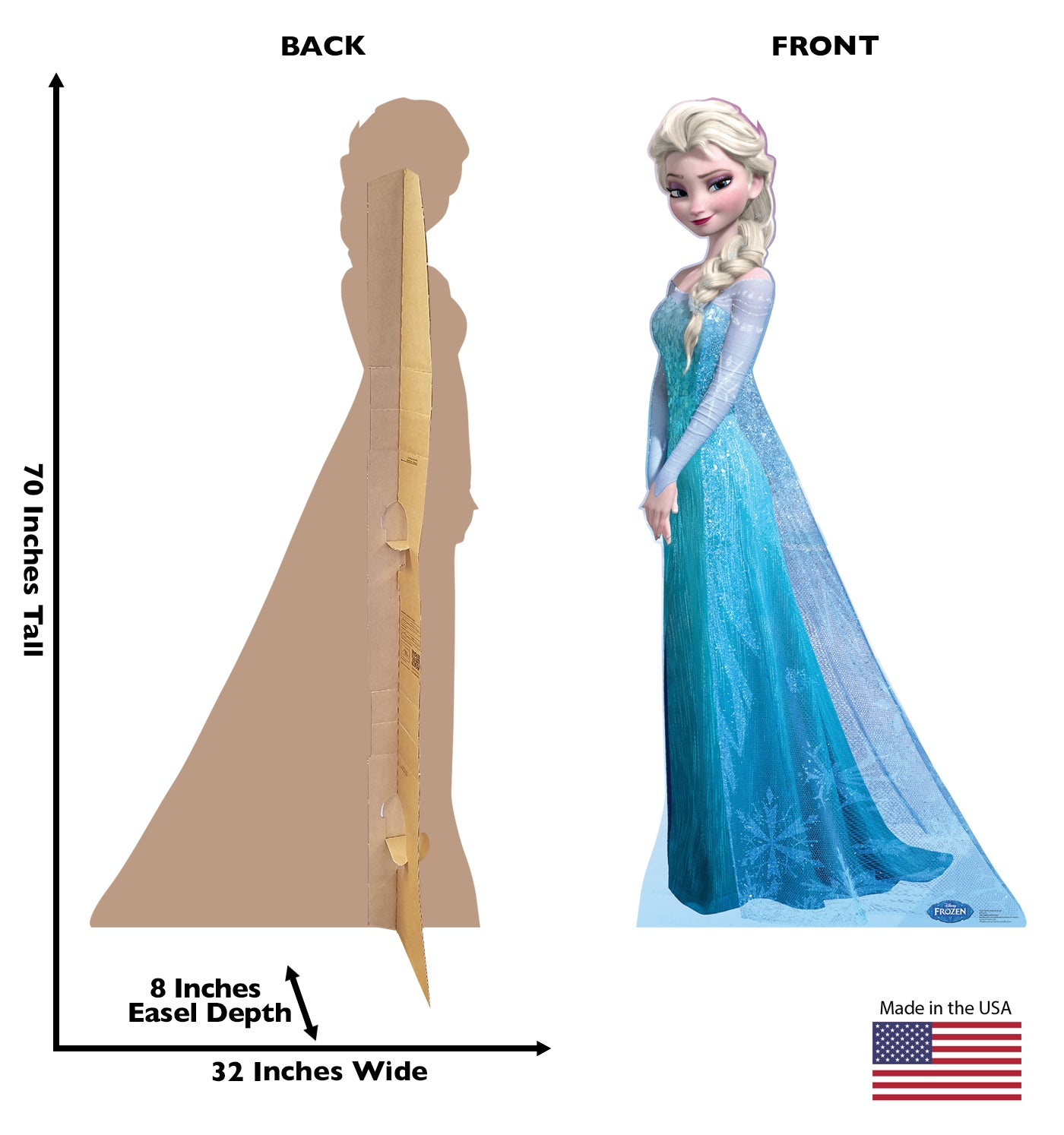 Life-size Snow Queen Elsa Disney's Frozen Cardboard Cutout - All Cutouts