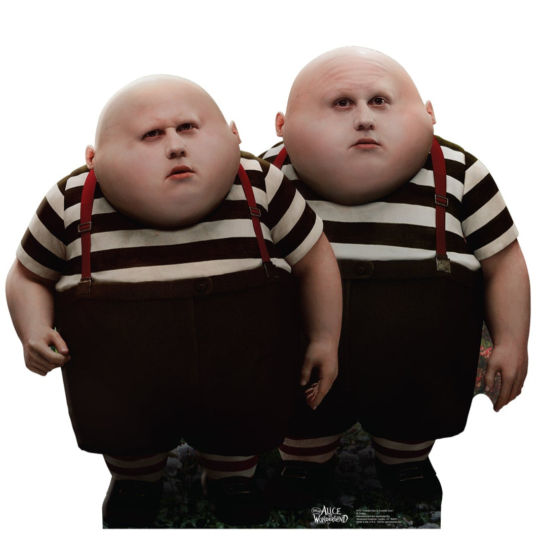 Life-size Tweedle Dee and Tweedle Dum Cardboard Cutout - All Cutouts