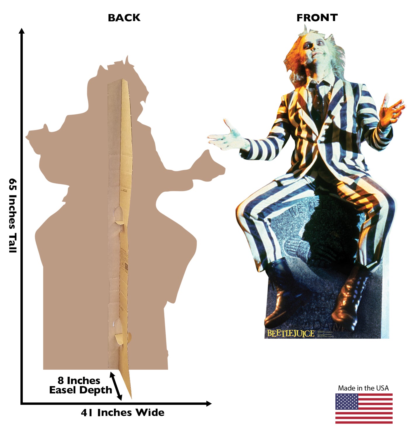 Life-size Beetlejuice Cardboard Standup |Cardboard Cutout - All Cutouts