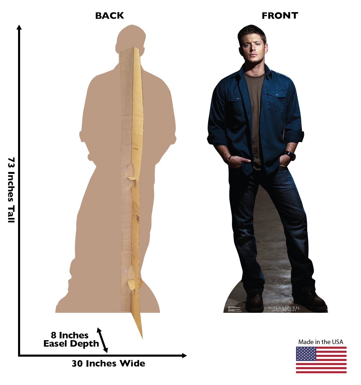 Life-size Dean Winchester Supernatural Cardboard Cutout - All Cutouts