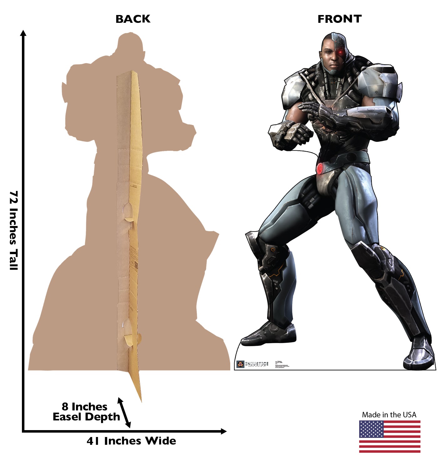 Life-size Cyborg - Injustice Gods Among Us Cardboard Standup | Cardboard Cutout - All Cutouts