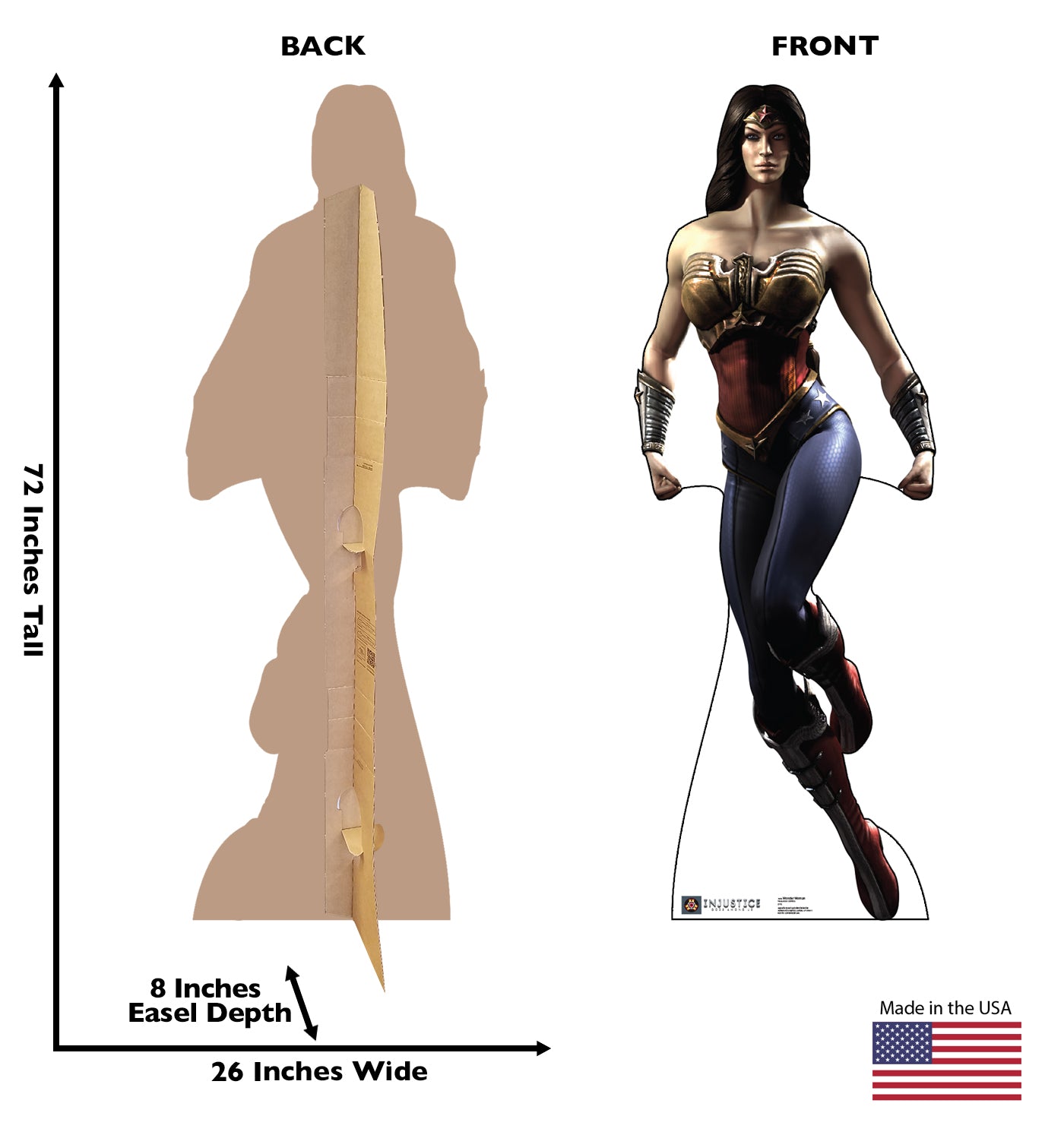 Life-size Wonder Woman Injustice Gods Cardboard Cutout - All Cutouts