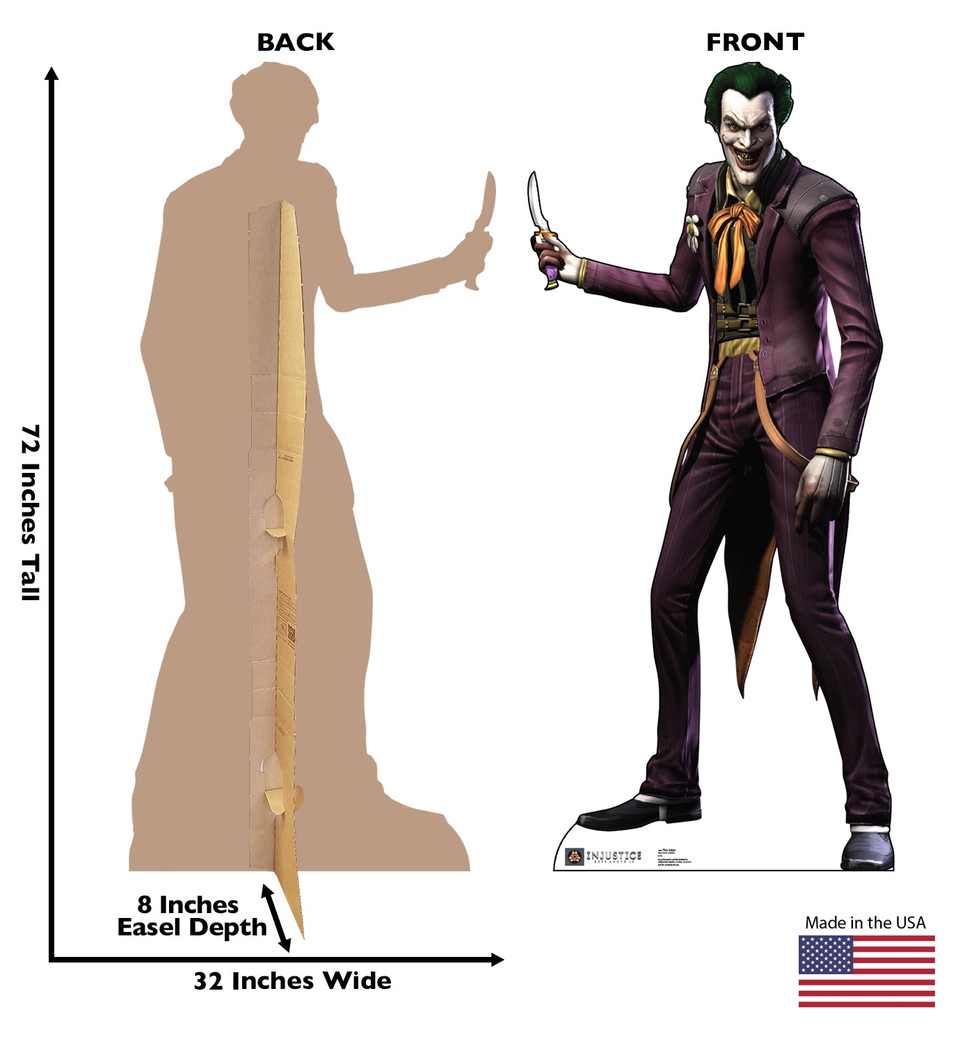 Life-size The Joker Injustice Gods Among Us Cardboard Cutout - All Cutouts
