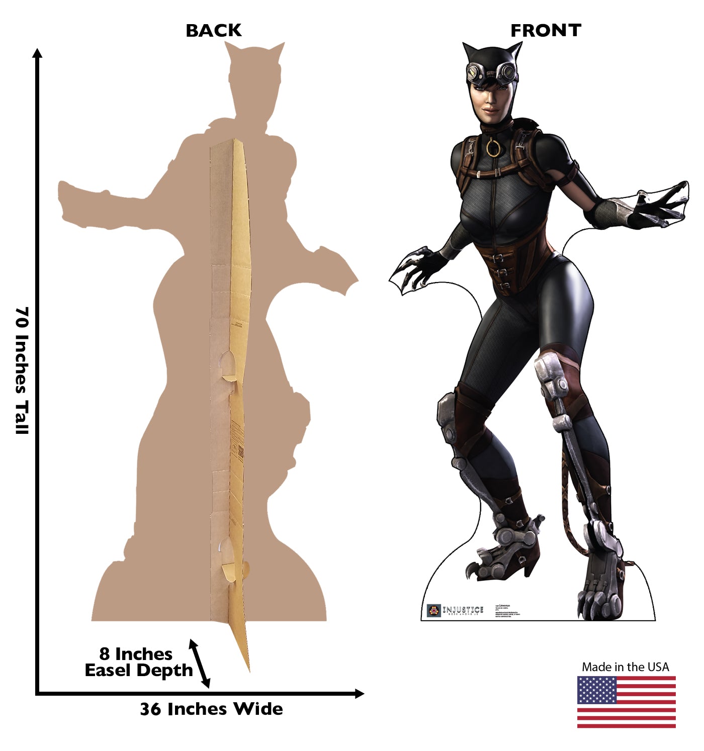 Life-size Catwoman Injustice Gods Among Us Cardboard Cutout - All Cutouts