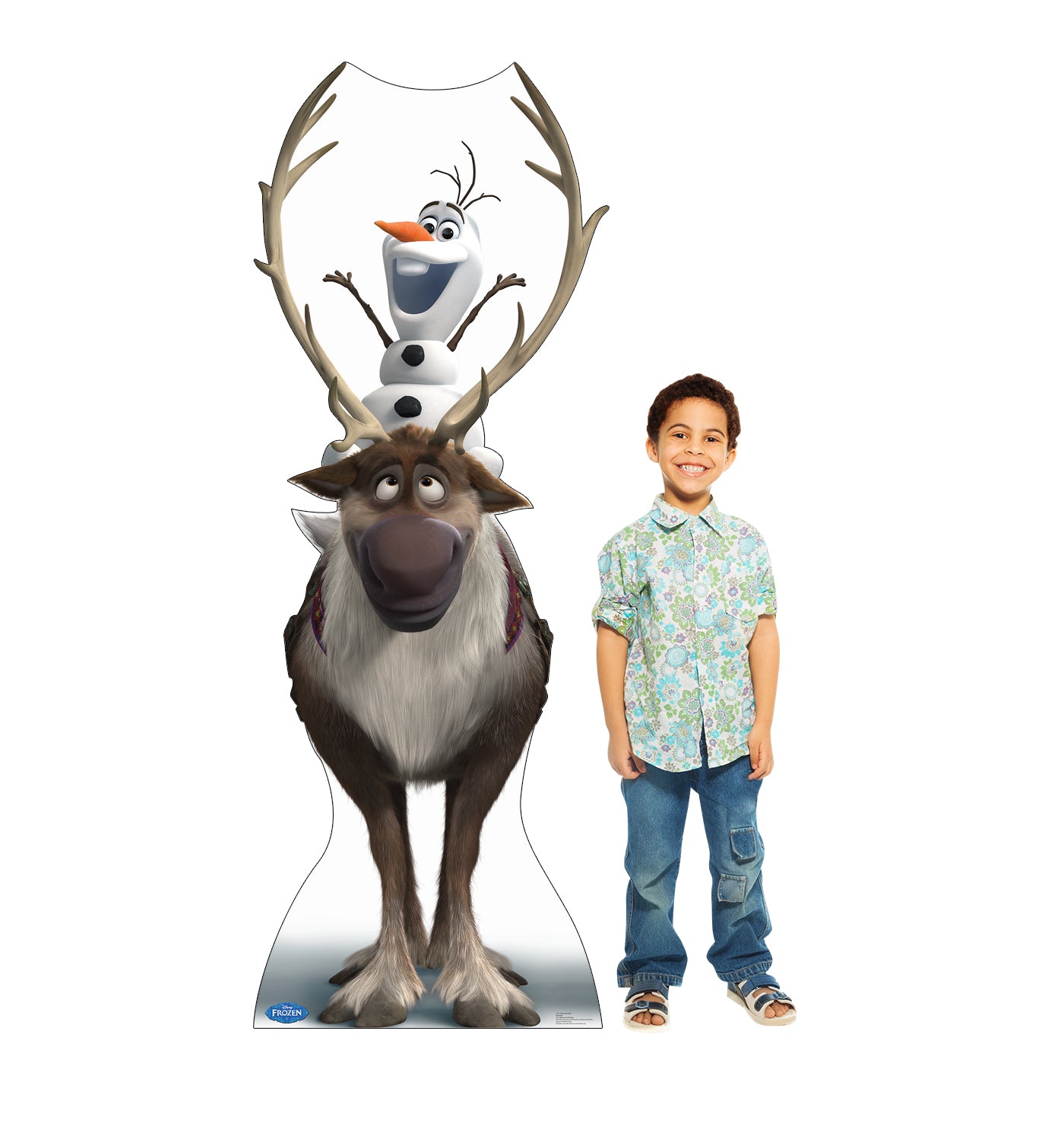 Life-size Sven and Olaf Disney's Frozen Cardboard Cutout - All Cutouts