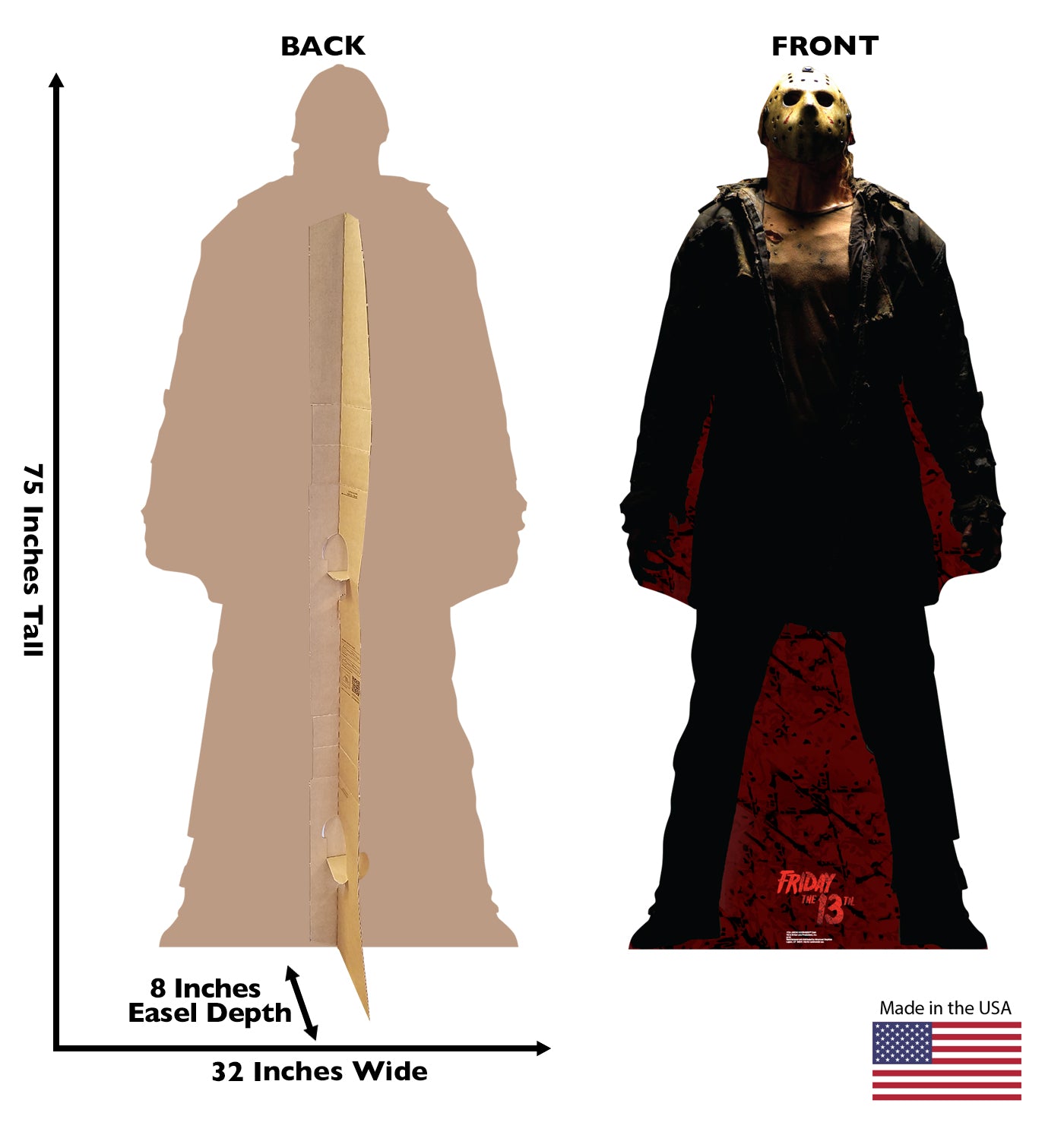 Life-size Jason Voorhees Dark Friday 13th Cardboard Cutout - All Cutouts
