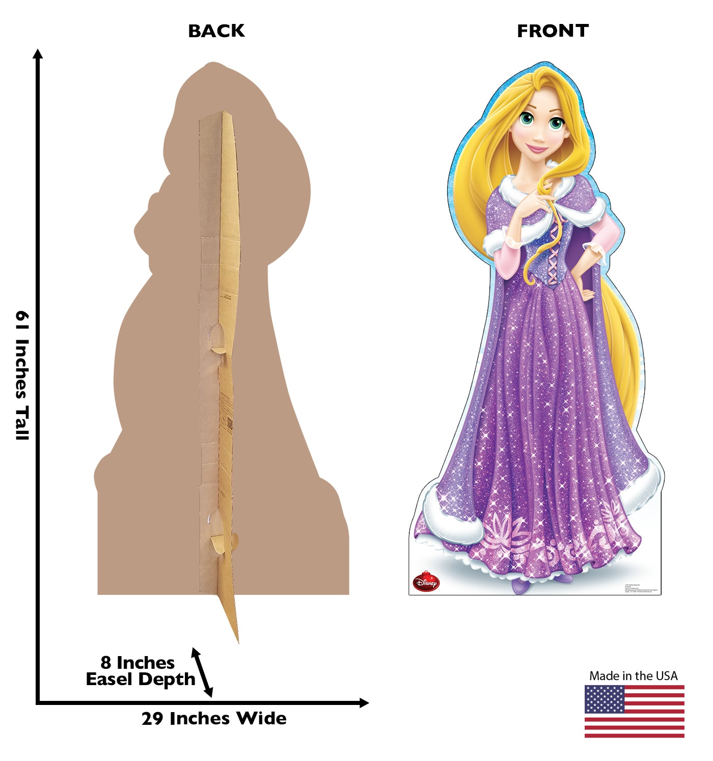 Life-size Holiday Rapunzel Limited Edition Cardboard Cutout - All Cutouts