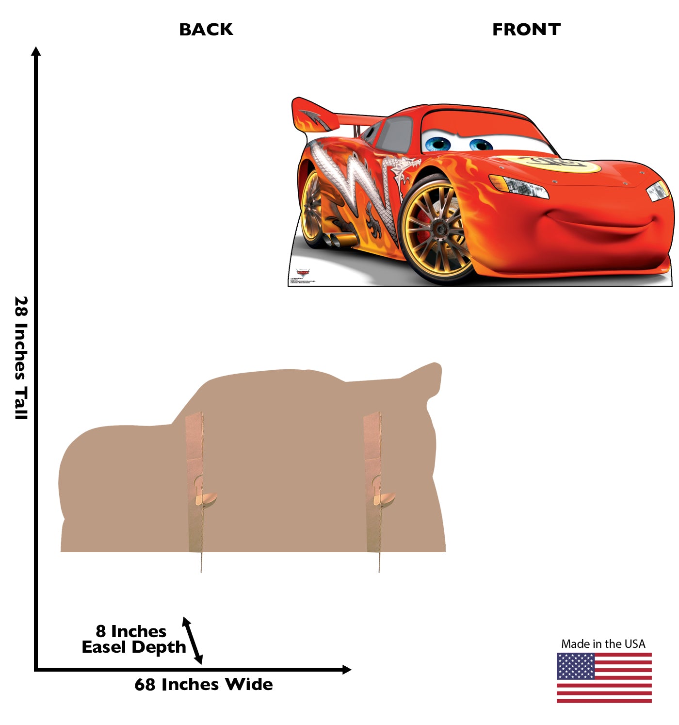 Life-size Lightning McQueen Cars 3 Cardboard Cutout - All Cutouts