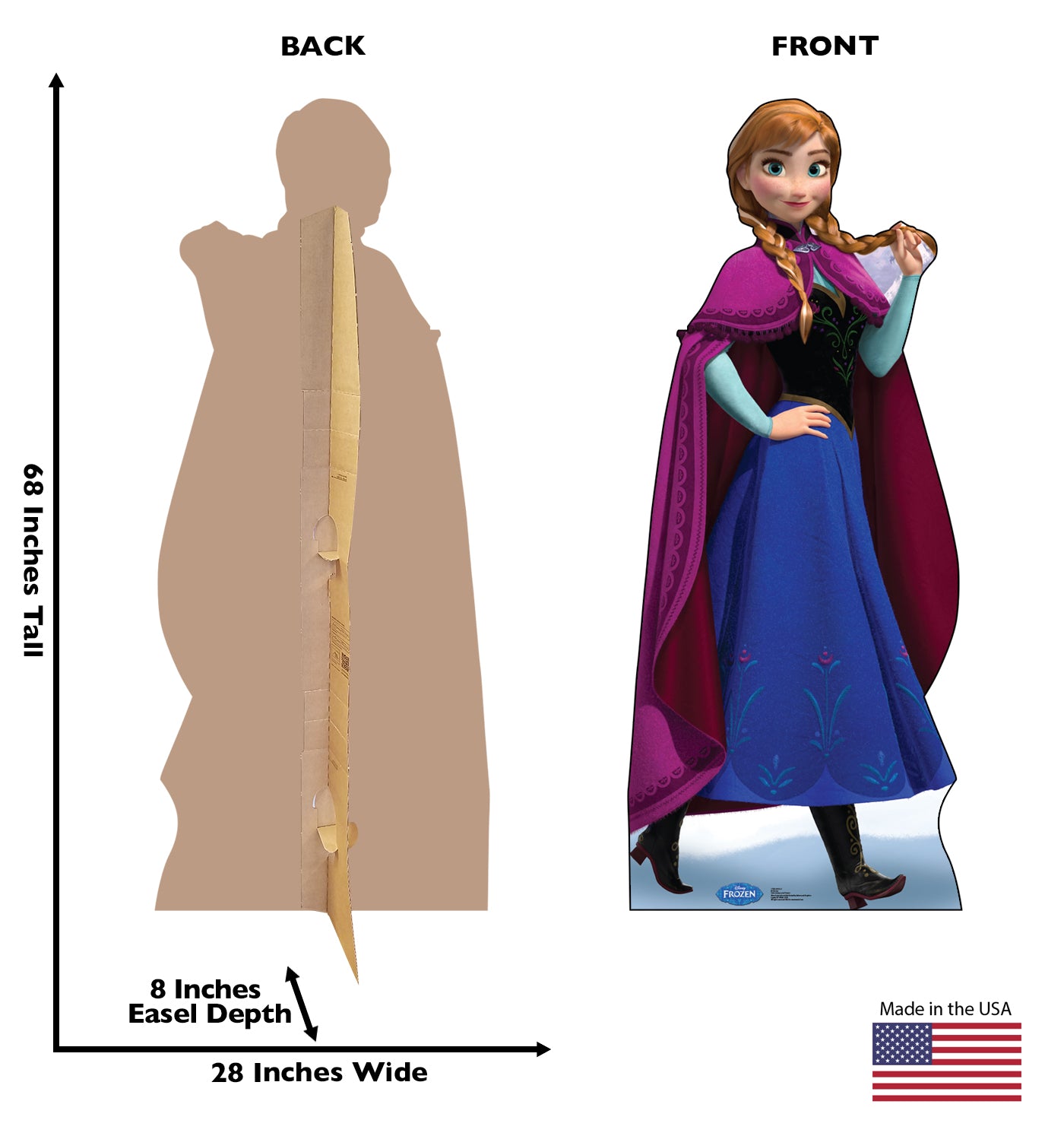 Life-size Anna 2 - Frozen Cardboard Cutout - All Cutouts