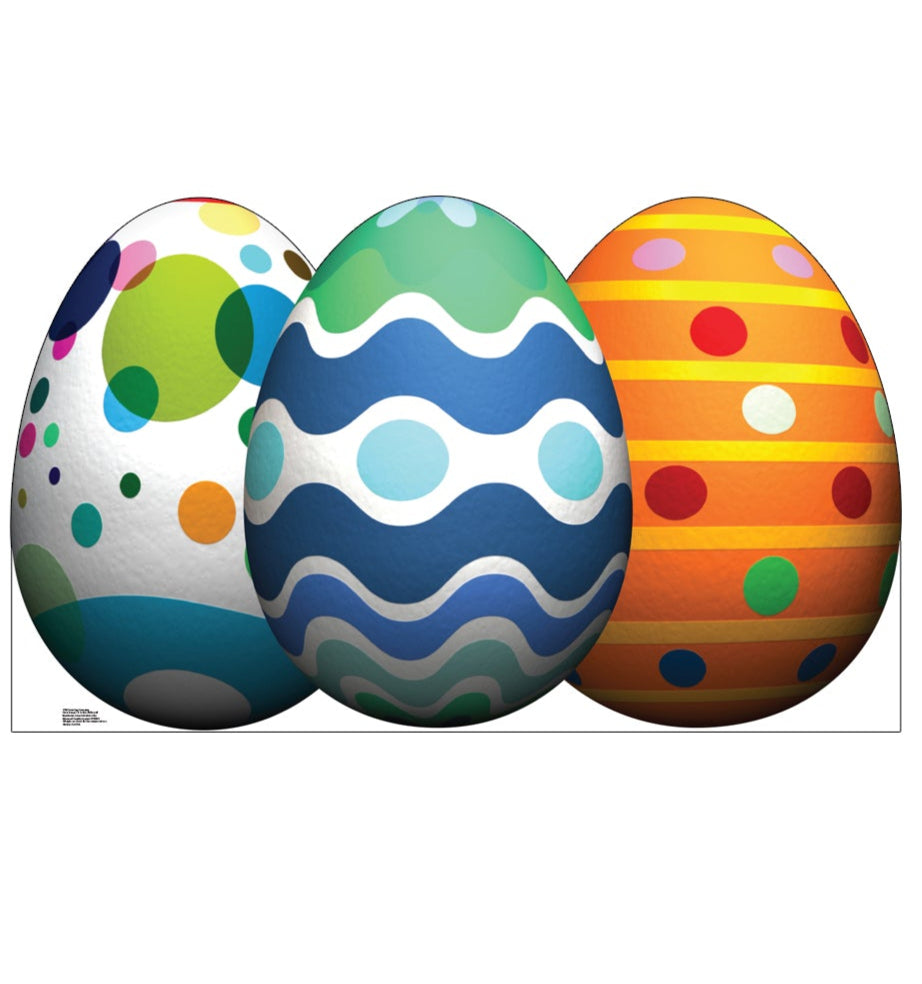 Life-size Easter Egg Grouping Cardboard Cutout - All Cutouts
