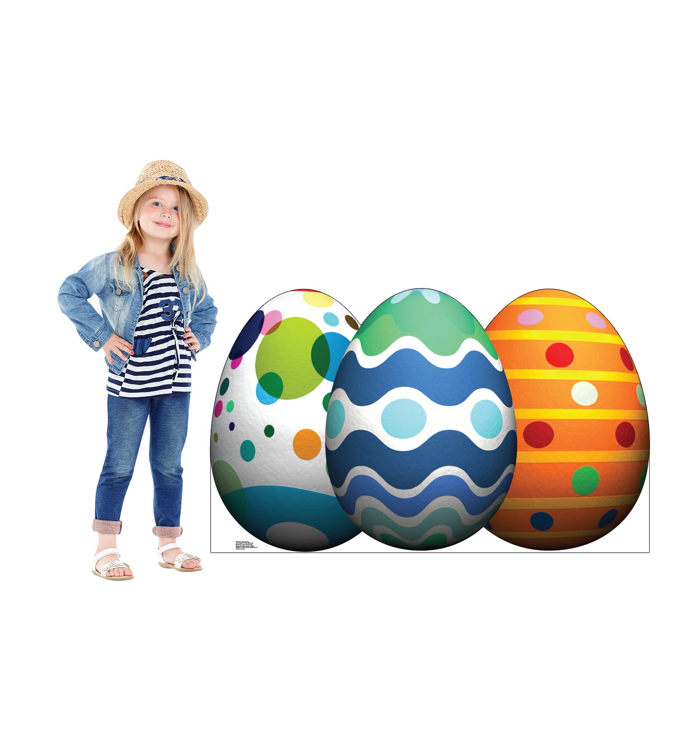 Life-size Easter Egg Grouping Cardboard Cutout - All Cutouts