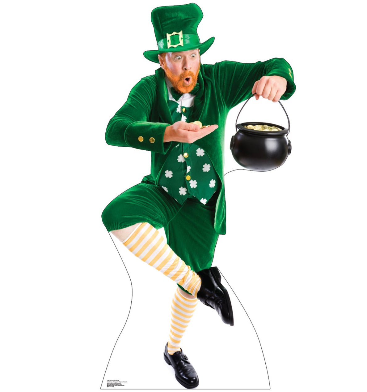 Life-size Leprechaun Pot of Gold Cardboard Cutout - All Cutouts
