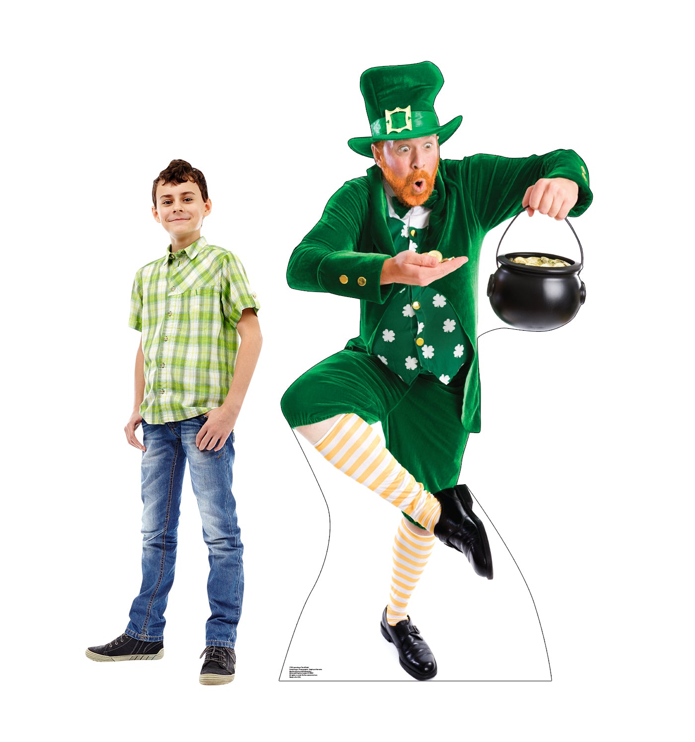 Life-size Leprechaun Pot of Gold Cardboard Cutout - All Cutouts