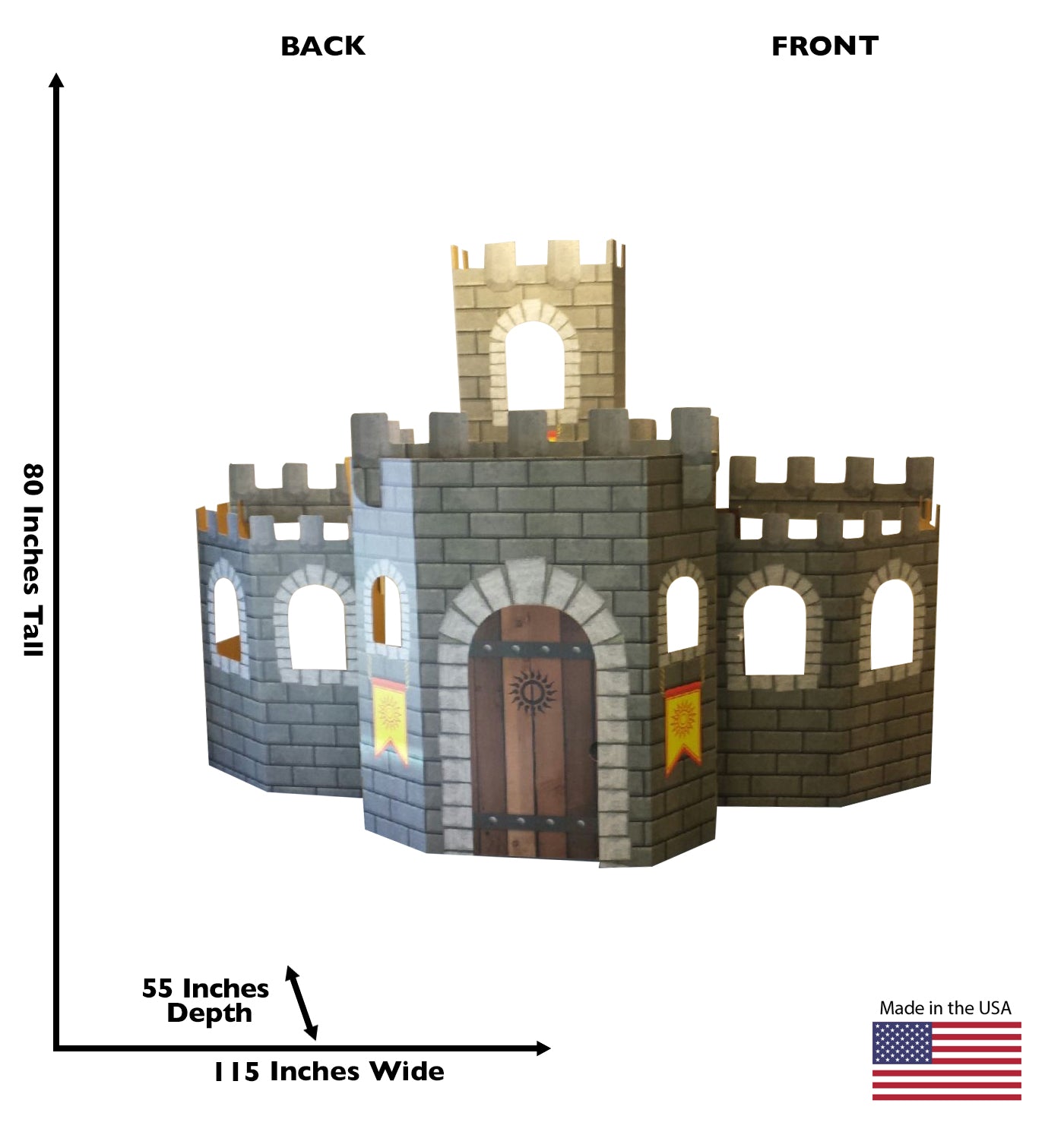 3D Castle Standup/Playhouse Life-Size Cardboard Cutout - All Cutouts