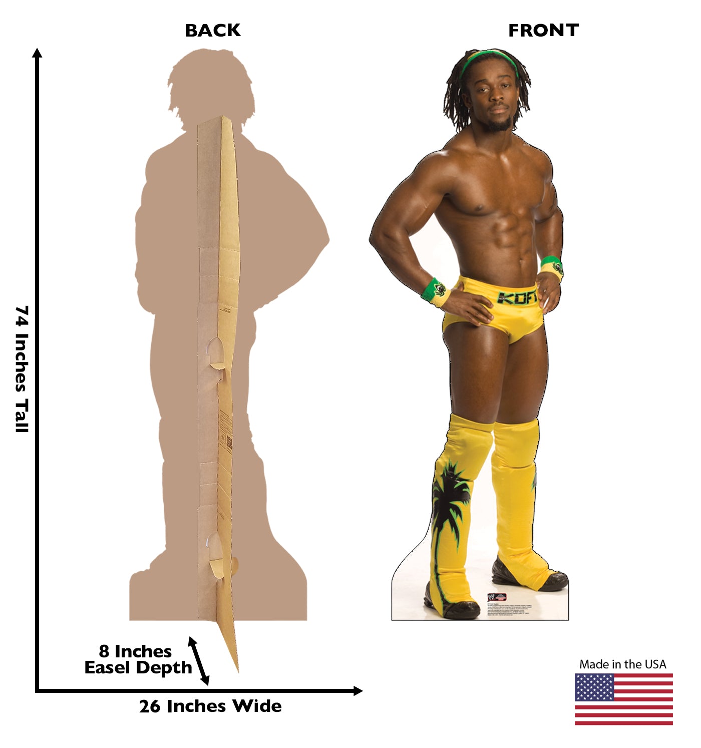Life-size Kofi Kingston Cardboard Standup | Cardboard Cutout - All Cutouts