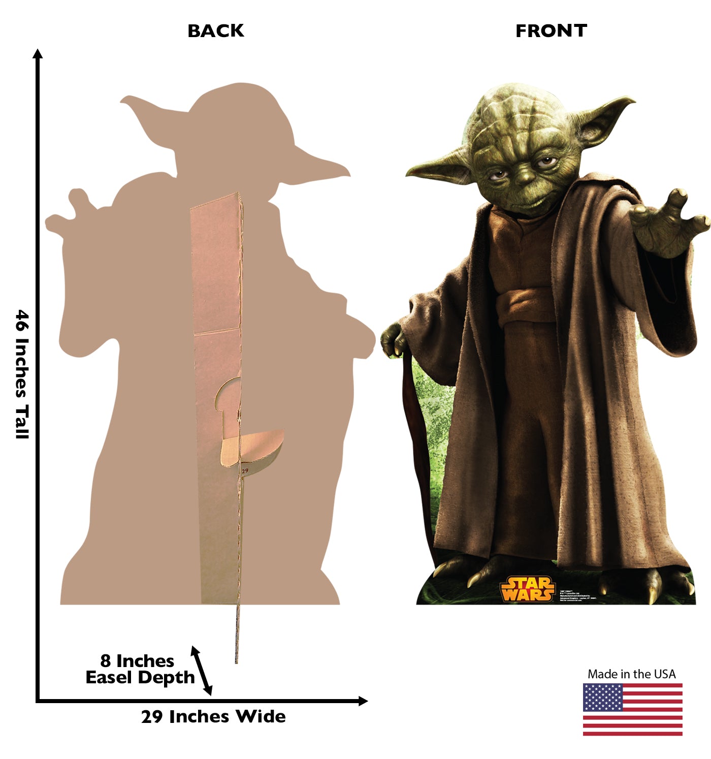 Life-size Yoda Star Wars Classics Cardboard Cutout | 1807 - All Cutouts