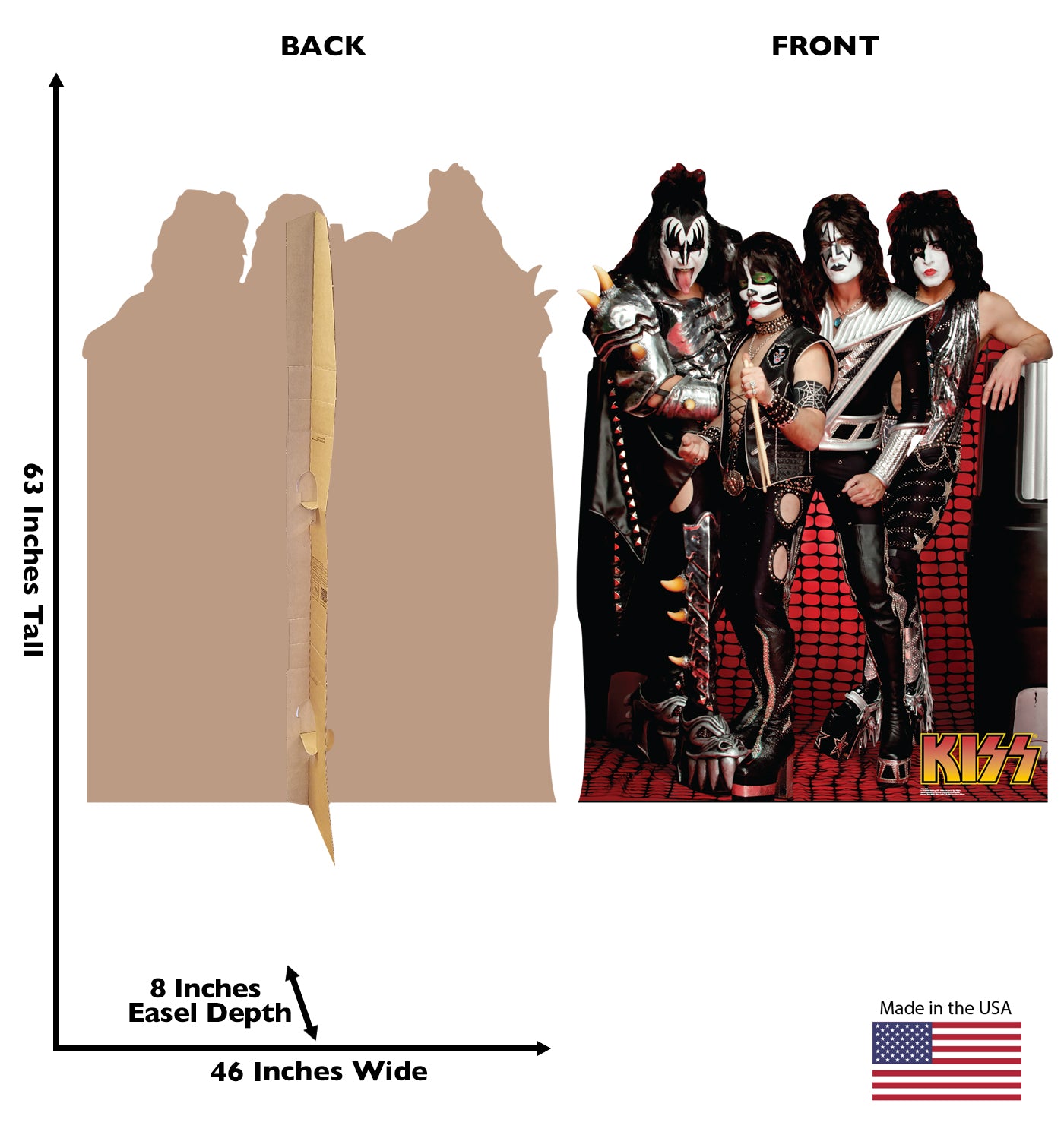 Life-size KISS Group Cardboard Cutout Standee - All Cutouts