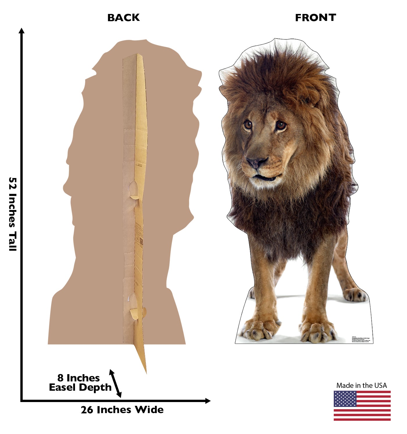 Life-size Lion 2 Cardboard Cutout Standee - All Cutouts
