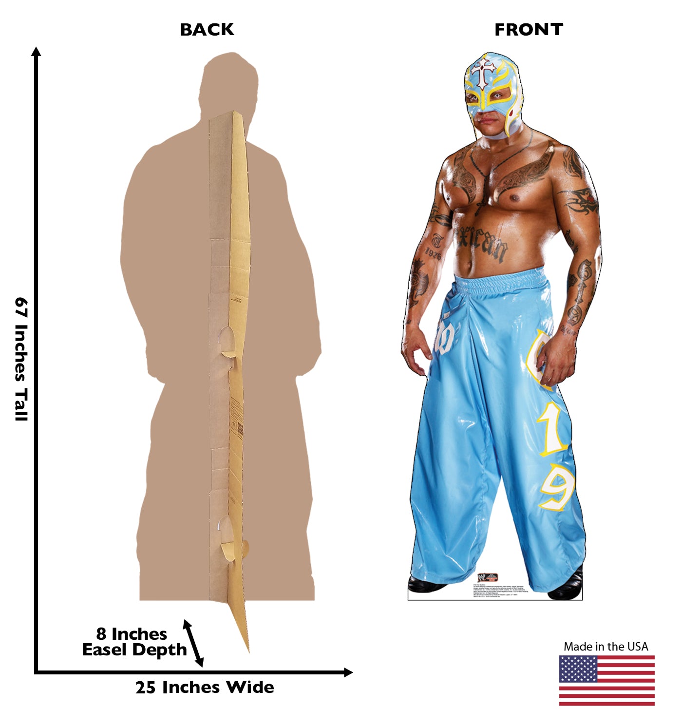 Life-size Rey Mysterio Cardboard Standup | Cardboard Cutout - All Cutouts