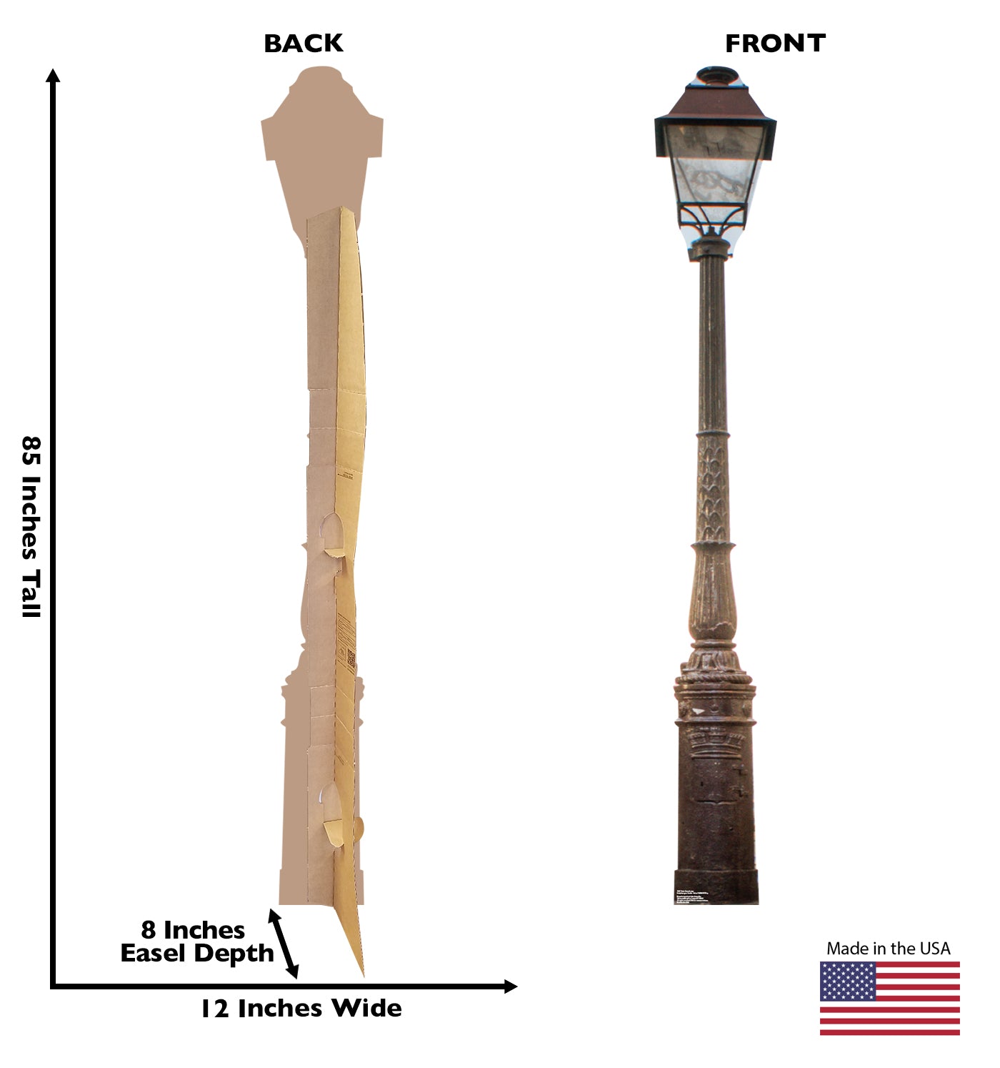 Life-size Paris Street Lamp Cardboard Cutout - All Cutouts