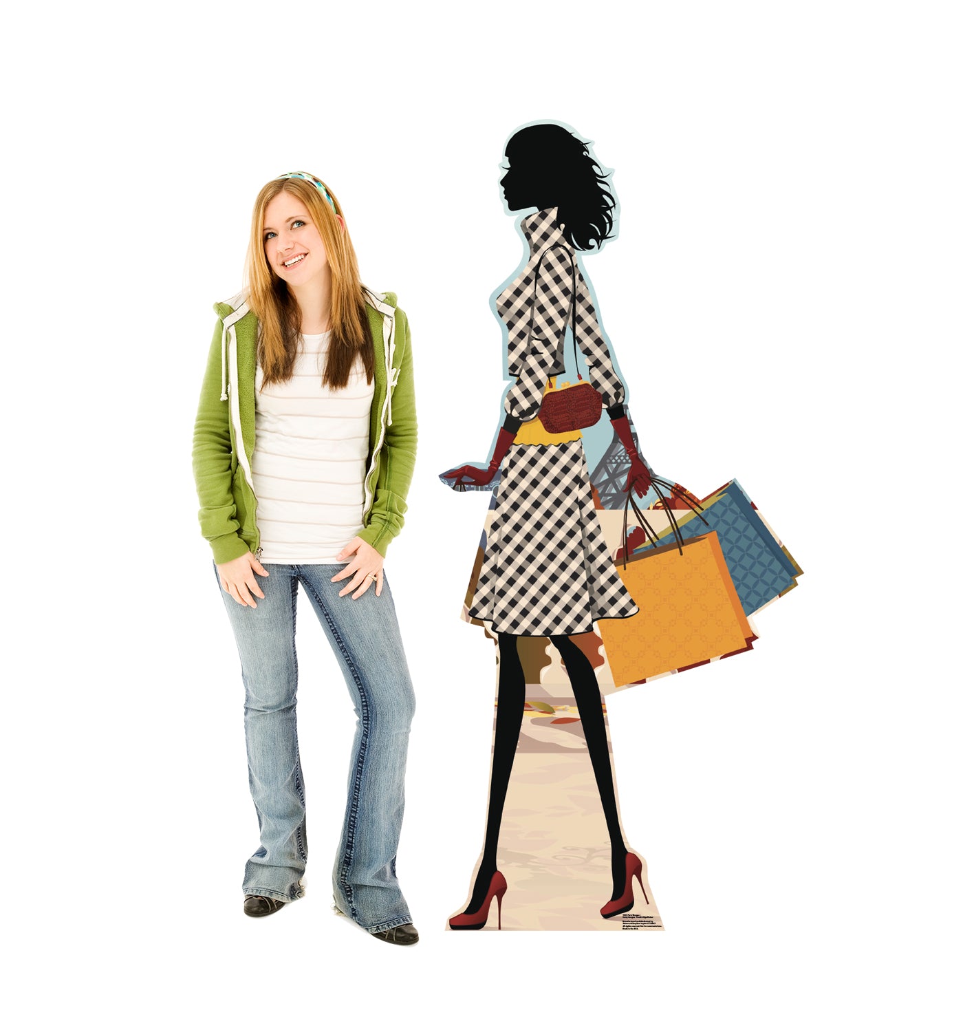 Life-size Paris Shopper Cardboard Standup - All Cutouts