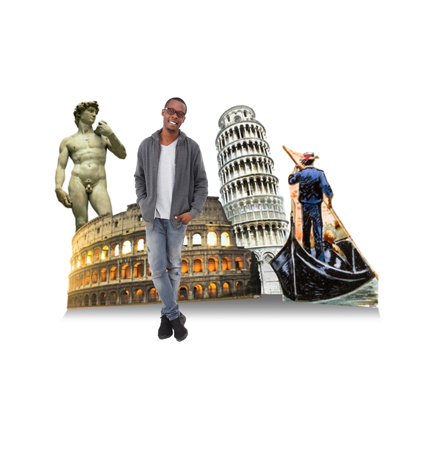 Italy-Themed Party Set Life-Size Cardboard Cutout - All Cutouts