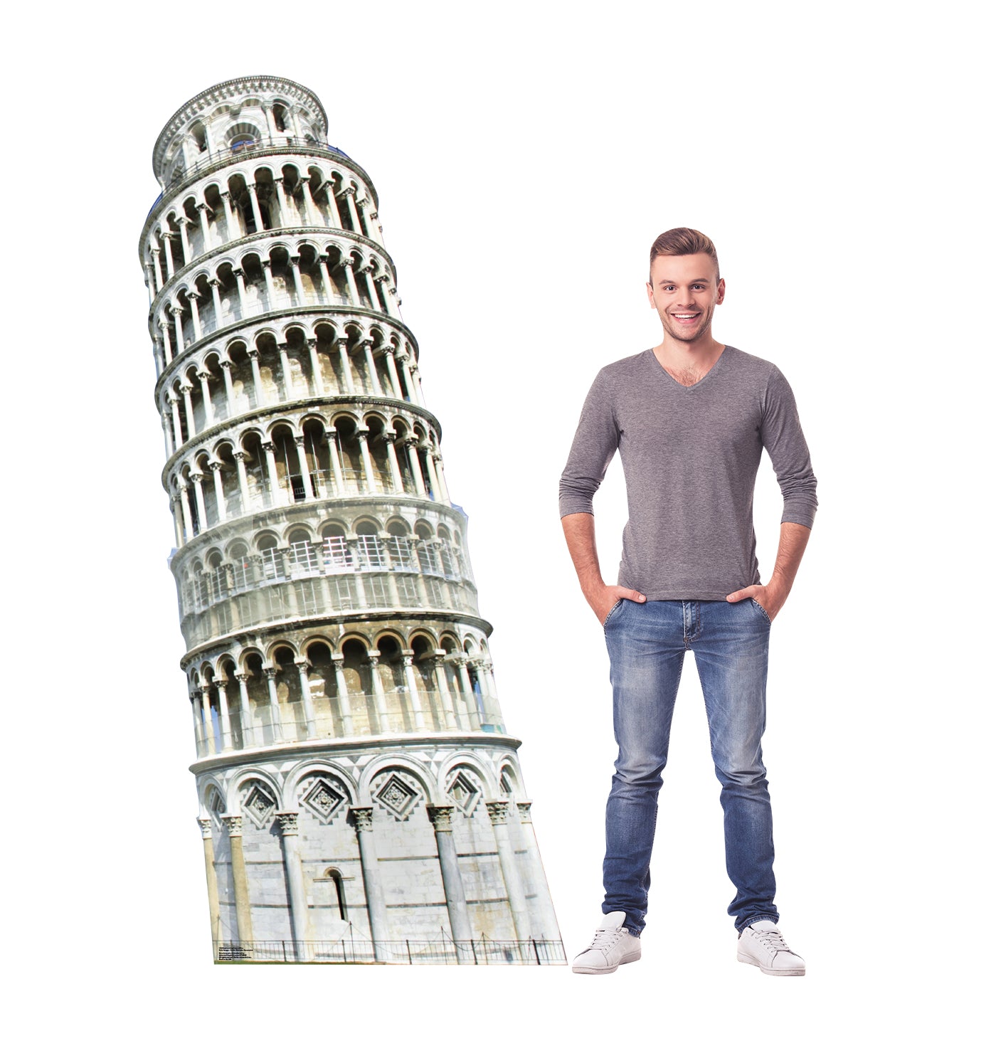Life-size Italy Leaning Tower of Pisa Cardboard Cutout - All Cutouts