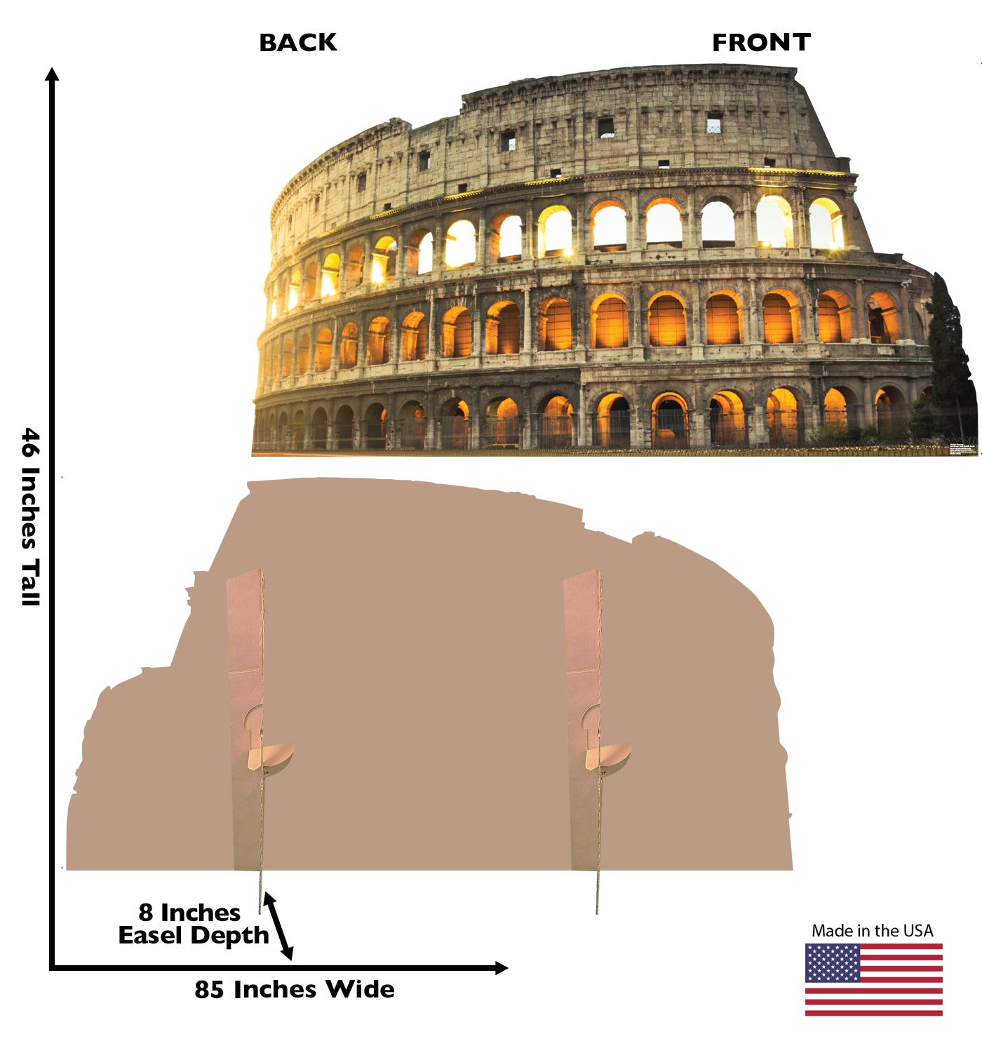 Life-size Colosseum in Italy Cardboard Cutout - All Cutouts