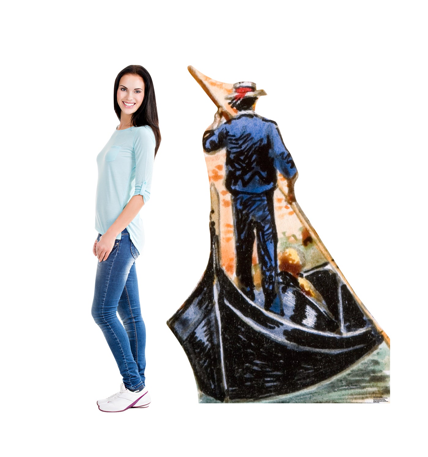 Life-size Italy Gondola Ride Cardboard Cutout Standee - All Cutouts
